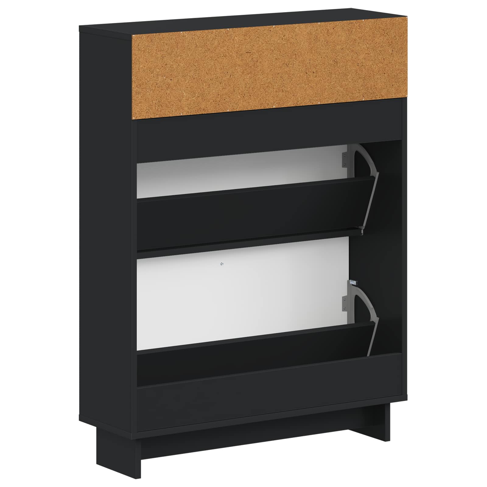 vidaXL Schoenenkast EDE 78 x 24 x 103 cm Bewerkt hout Wit
