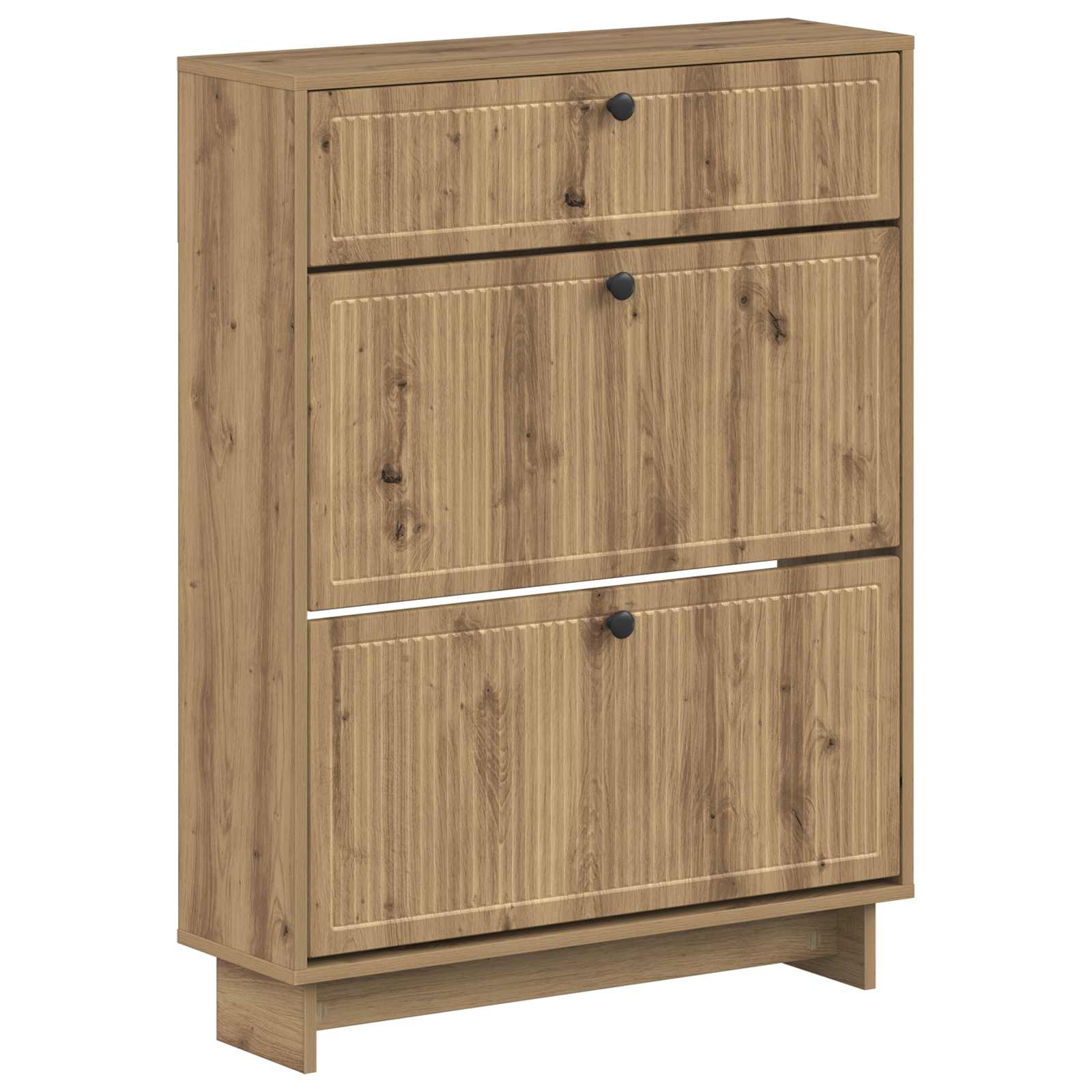 vidaXL Schoenenkast EDE 78 x 24 x 103 cm Bewerkt hout Wit