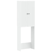 vidaXL Toiletkast EDE Wit 66 x 25,5 x 190 cm Bewerkt hout