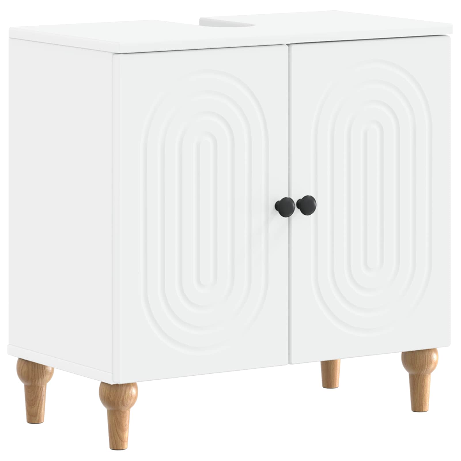 vidaXL Badkamer wastafelkast ALKMAAR Wit 59,5 x 31,5 x 59 cm