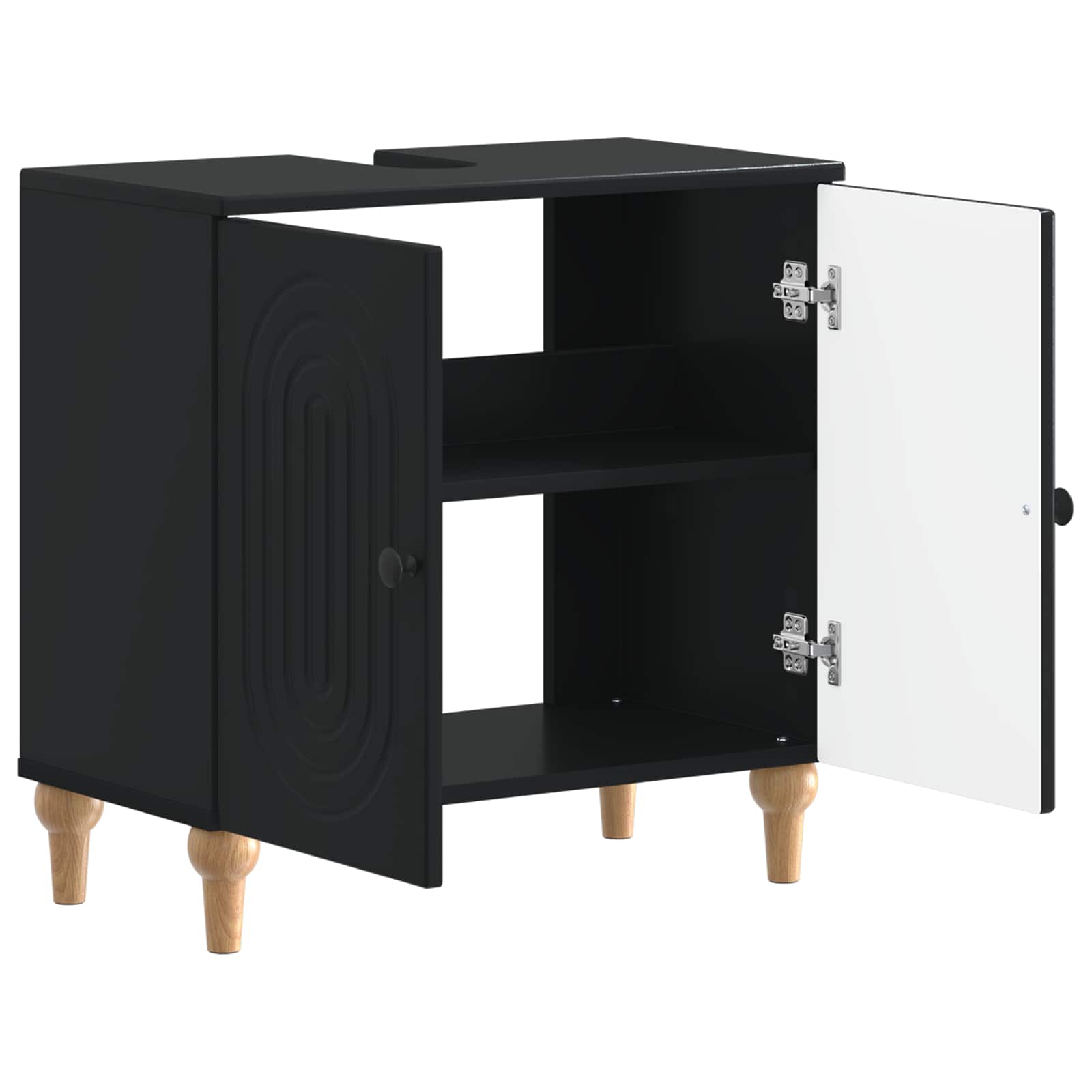 vidaXL Badkamer wastafelkast ALKMAAR Wit 59,5 x 31,5 x 59 cm