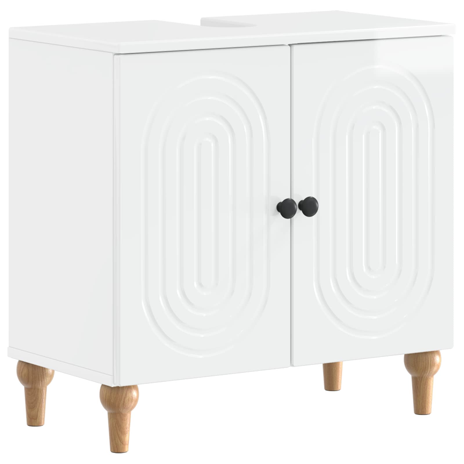 vidaXL Badkamer wastafelkast ALKMAAR Wit 59,5 x 31,5 x 59 cm