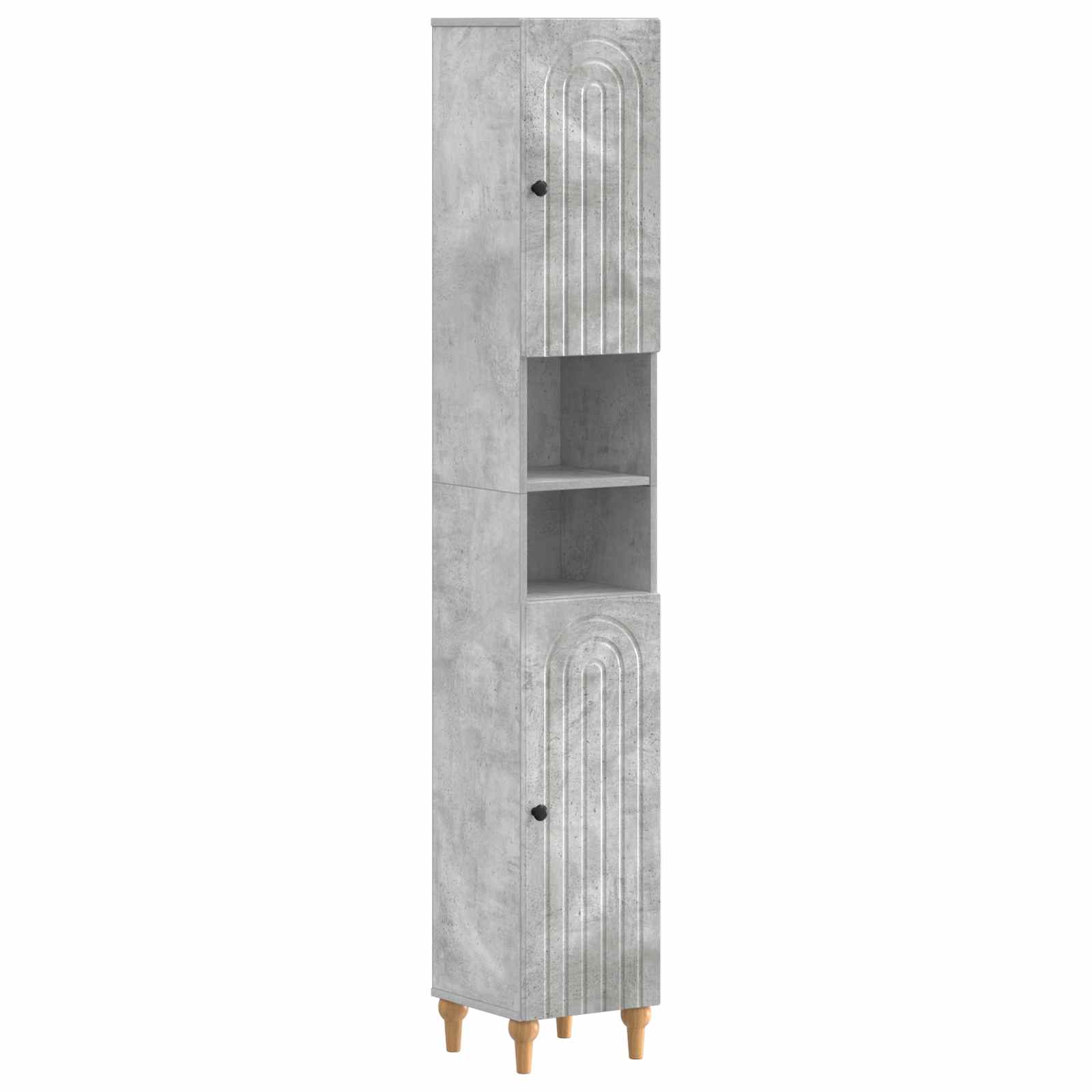 vidaXL Badkamerkast met Open Plank ALKMAAR Wit 30 x 31 x 190 cm