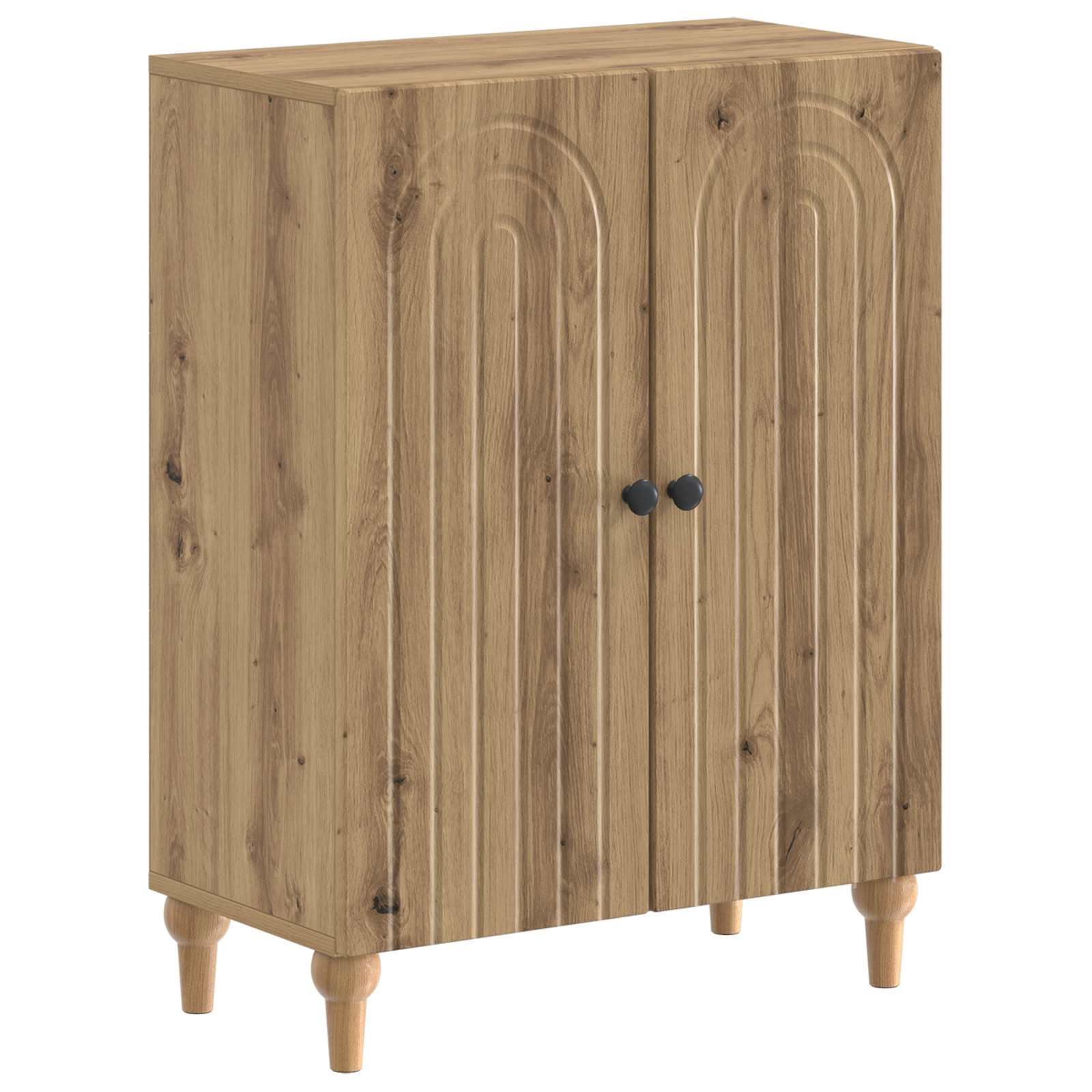 vidaXL Badkamer Opbergkast ALKMAAR Wit 59,5 x 31 x 80 cm Bewerkt hout
