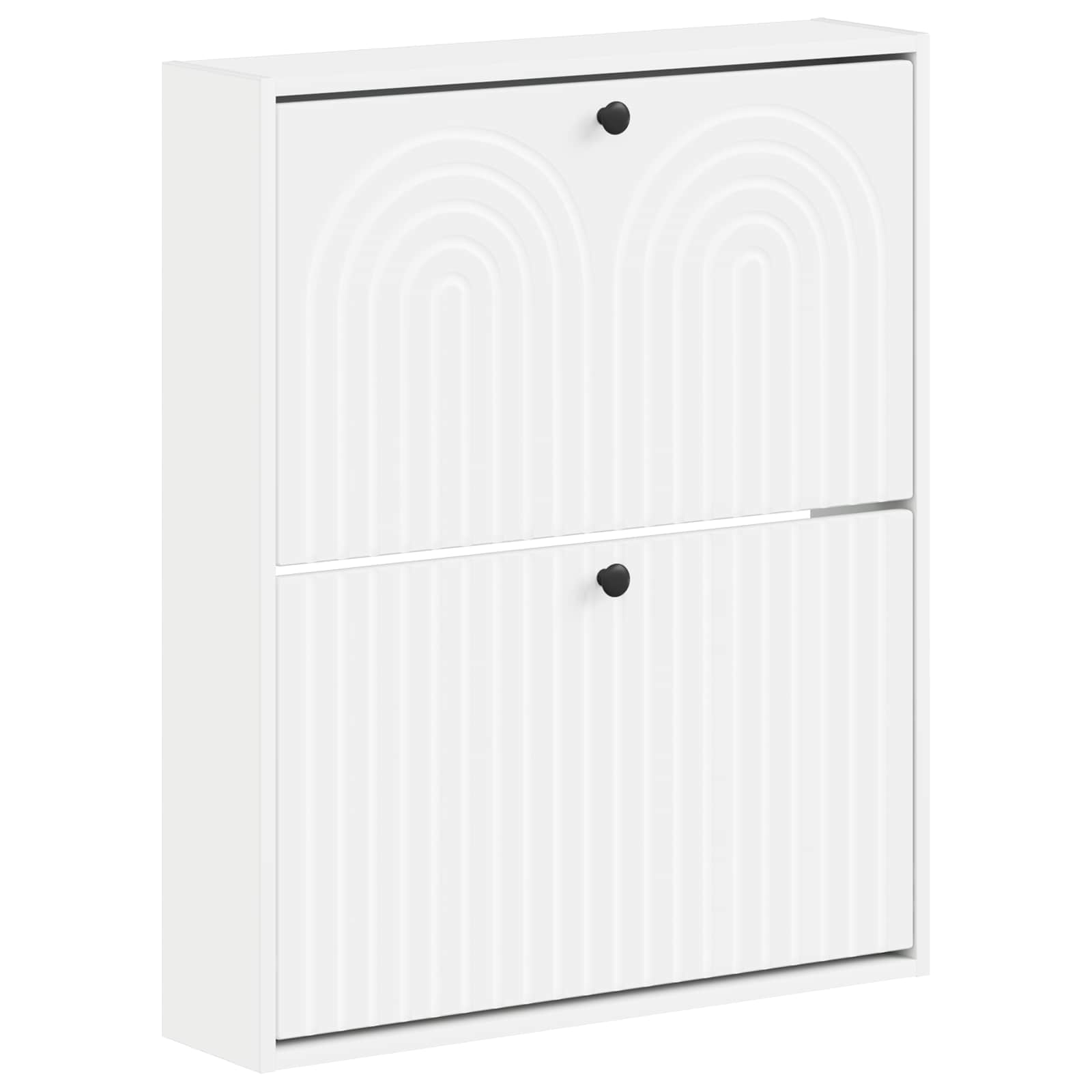 vidaXL Wandgemonteerde Schoenkast ALKMAAR 71 x 17 x 86 cm Bewerkt hout