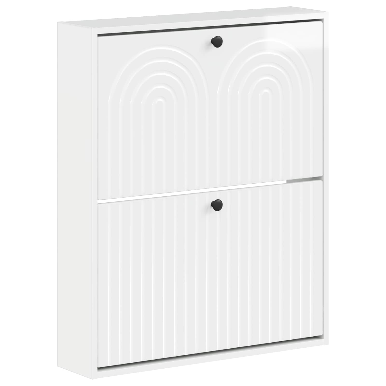 vidaXL Wandgemonteerde Schoenkast ALKMAAR 71 x 17 x 86 cm Bewerkt hout