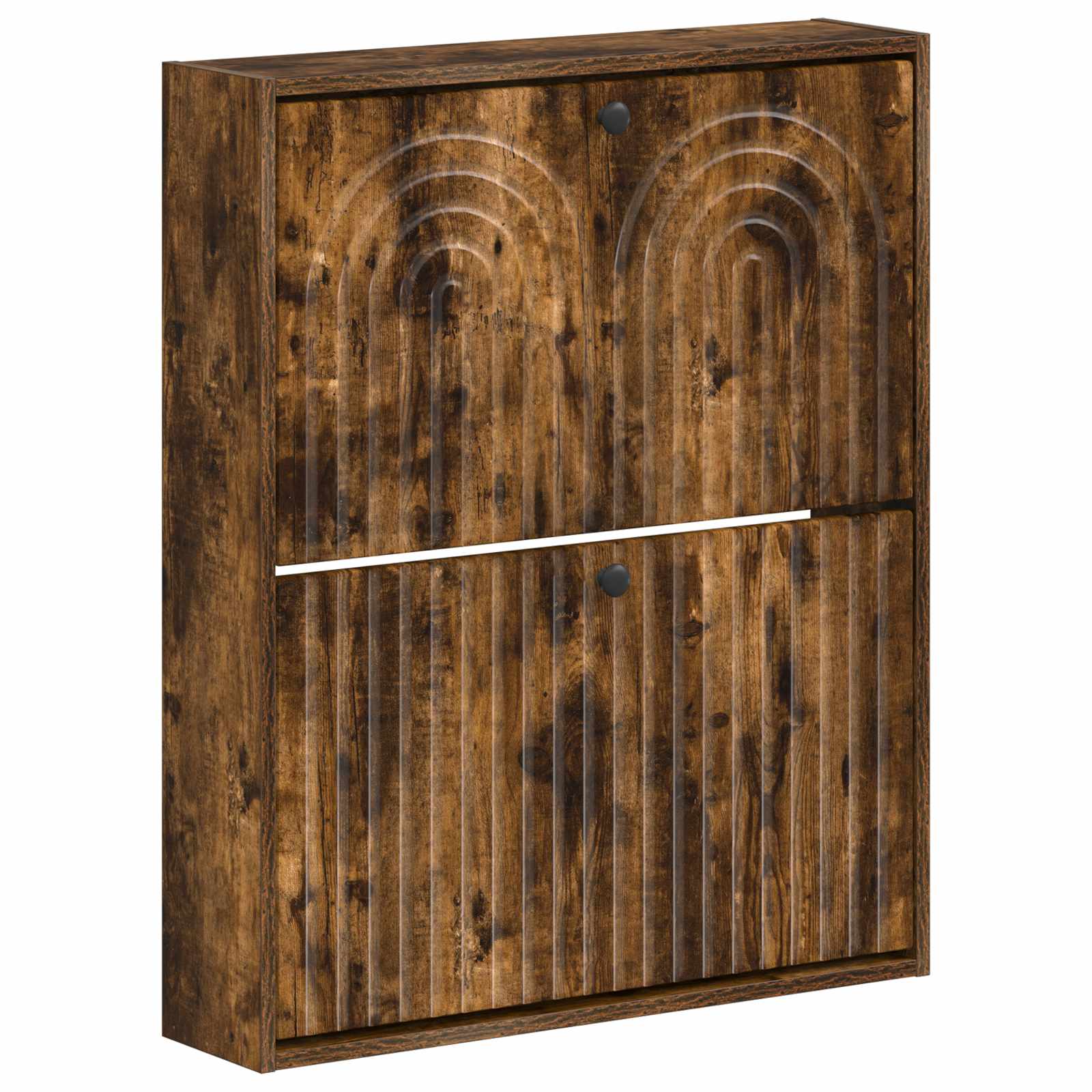 vidaXL Wandgemonteerde Schoenkast ALKMAAR 71 x 17 x 86 cm Bewerkt hout