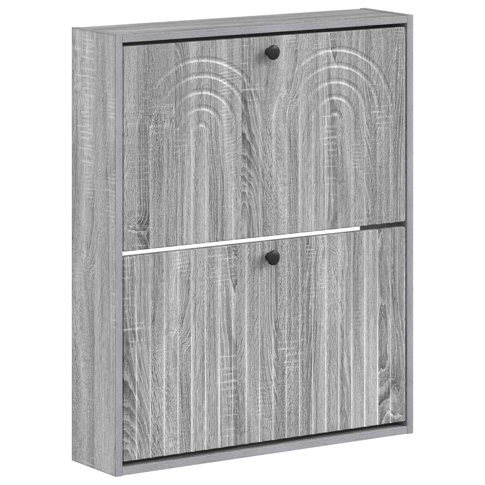 vidaXL Wandgemonteerde Schoenkast ALKMAAR 71 x 17 x 86 cm Bewerkt hout