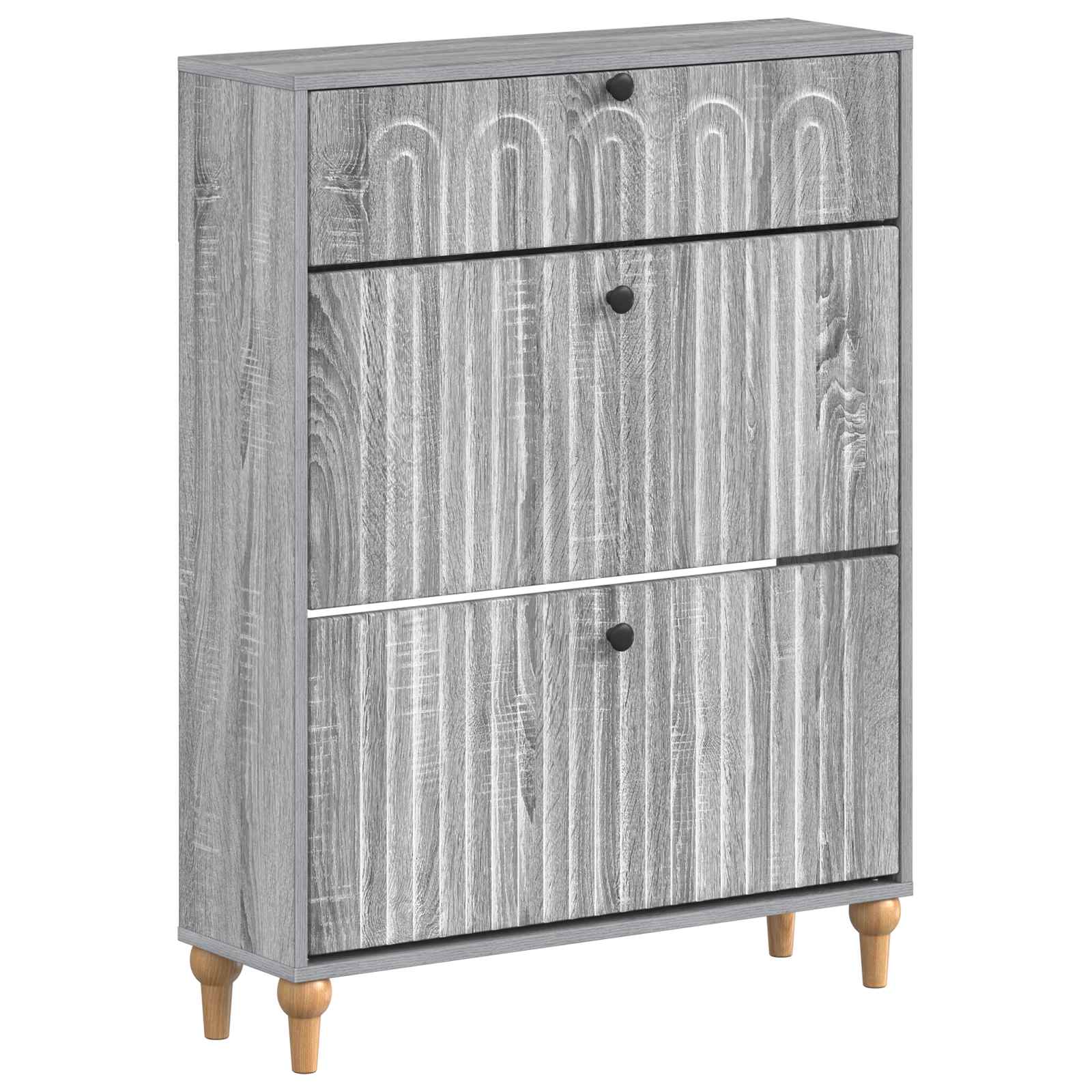 vidaXL Schoenenkast ALKMAAR 78 x 24 x 103 cm Bewerkt hout Wit