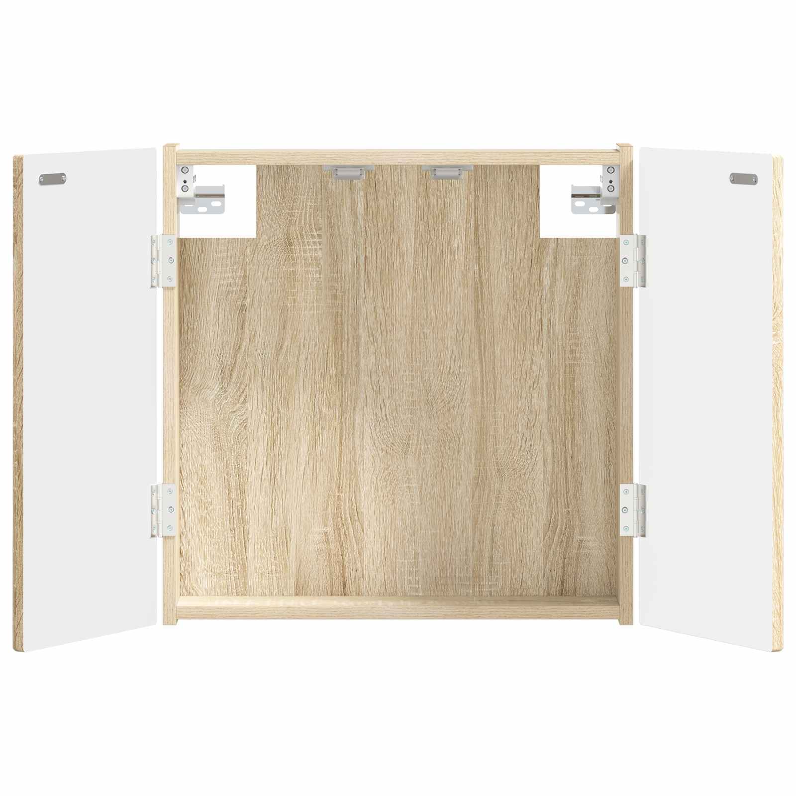 vidaXL Dartbord Kabinet ALKMAAR Wit 52,5 x 10,5 x 53,5 cm Bewerkt hout