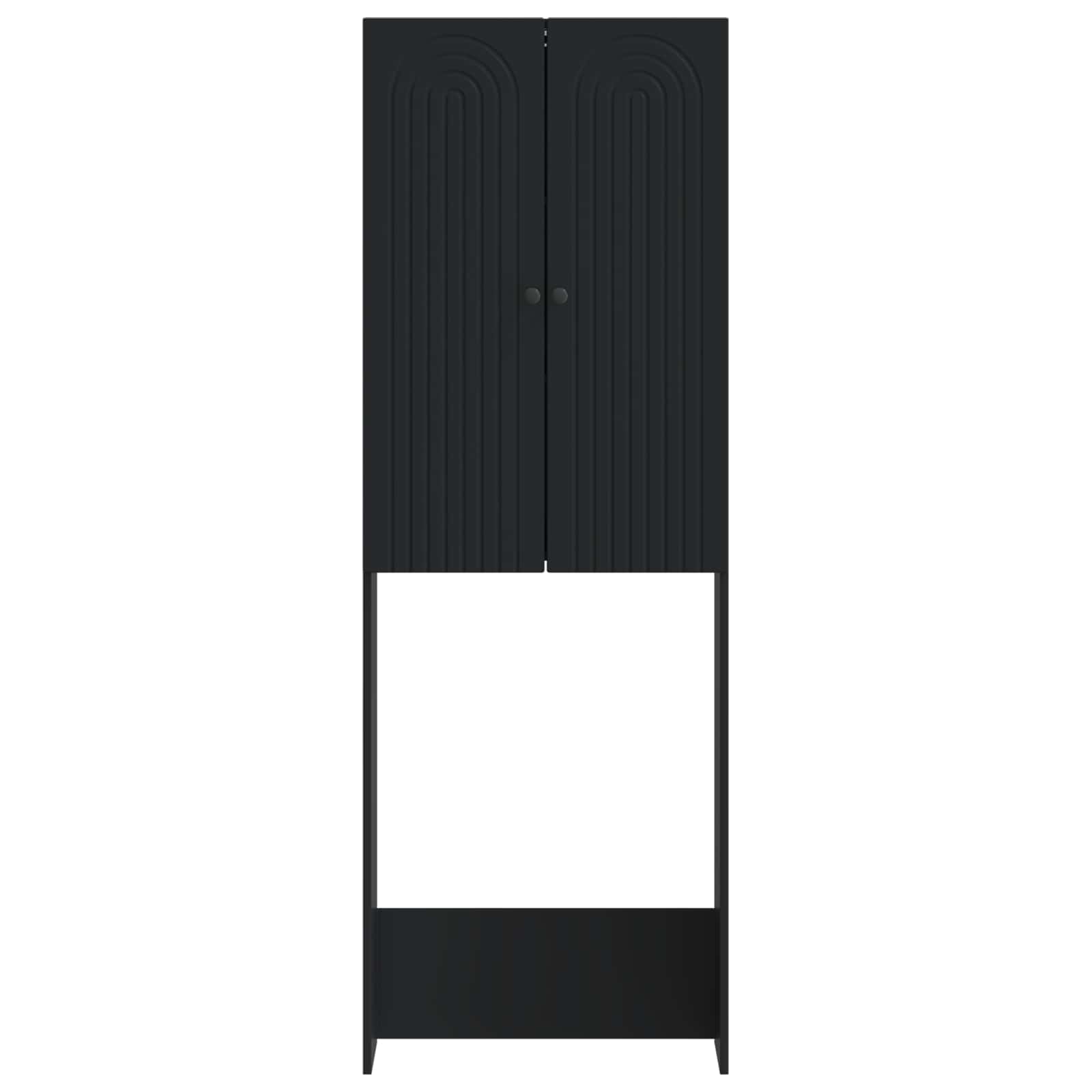 vidaXL Toiletkast ALKMAAR Wit 66 x 25,5 x 190 cm Bewerkt hout