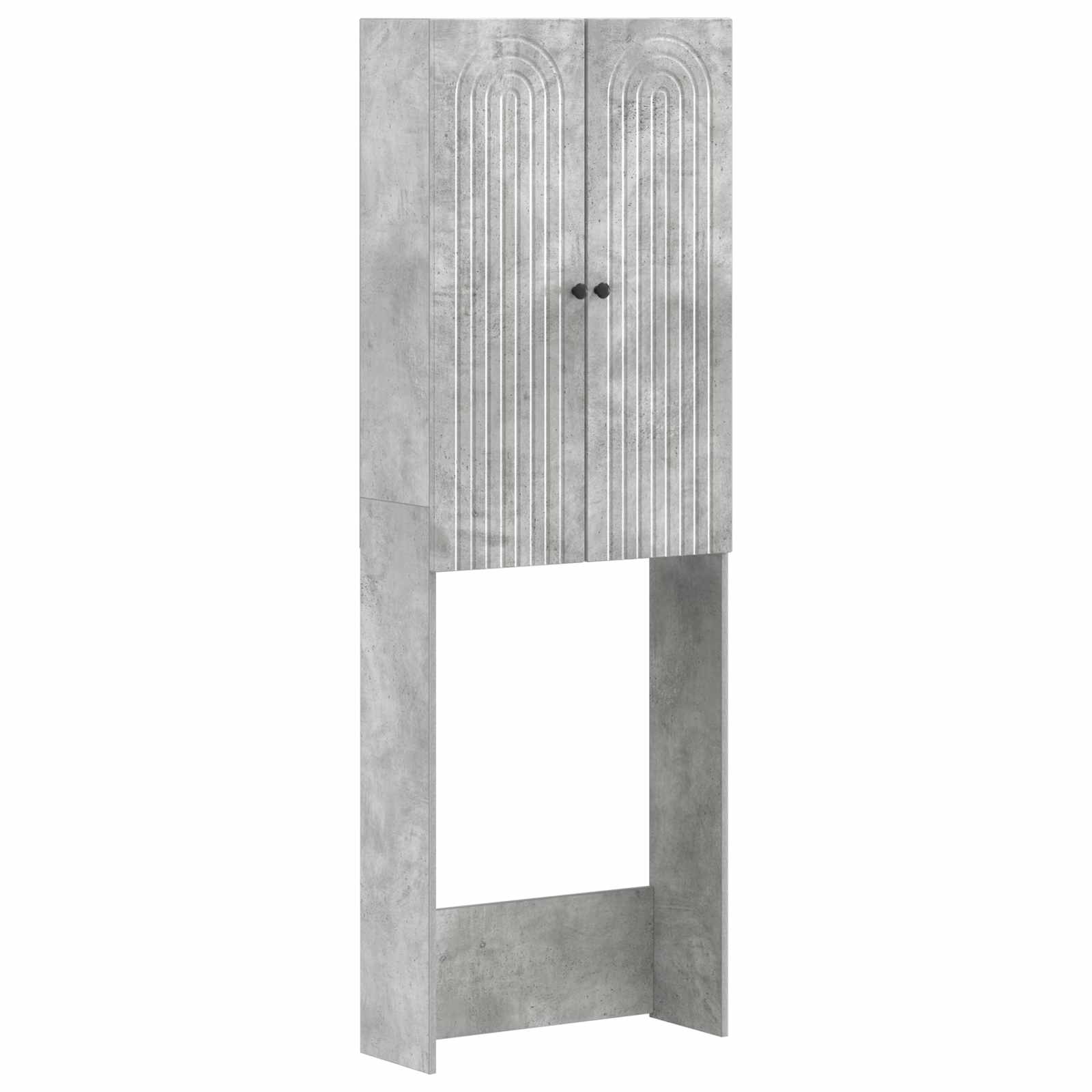 vidaXL Toiletkast ALKMAAR Wit 66 x 25,5 x 190 cm Bewerkt hout