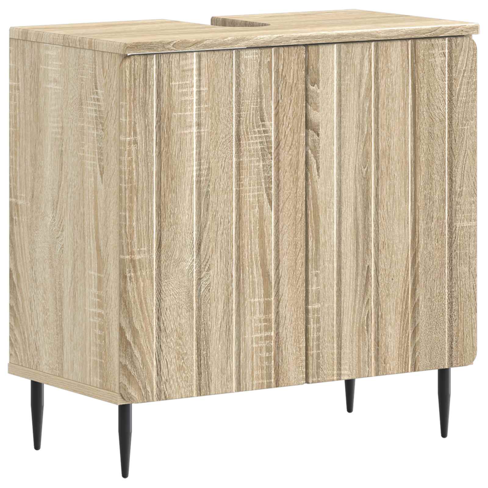 vidaXL Badkamer wastafelkast ZWOLLE Wit 59,5 x 31,5 x 59 cm