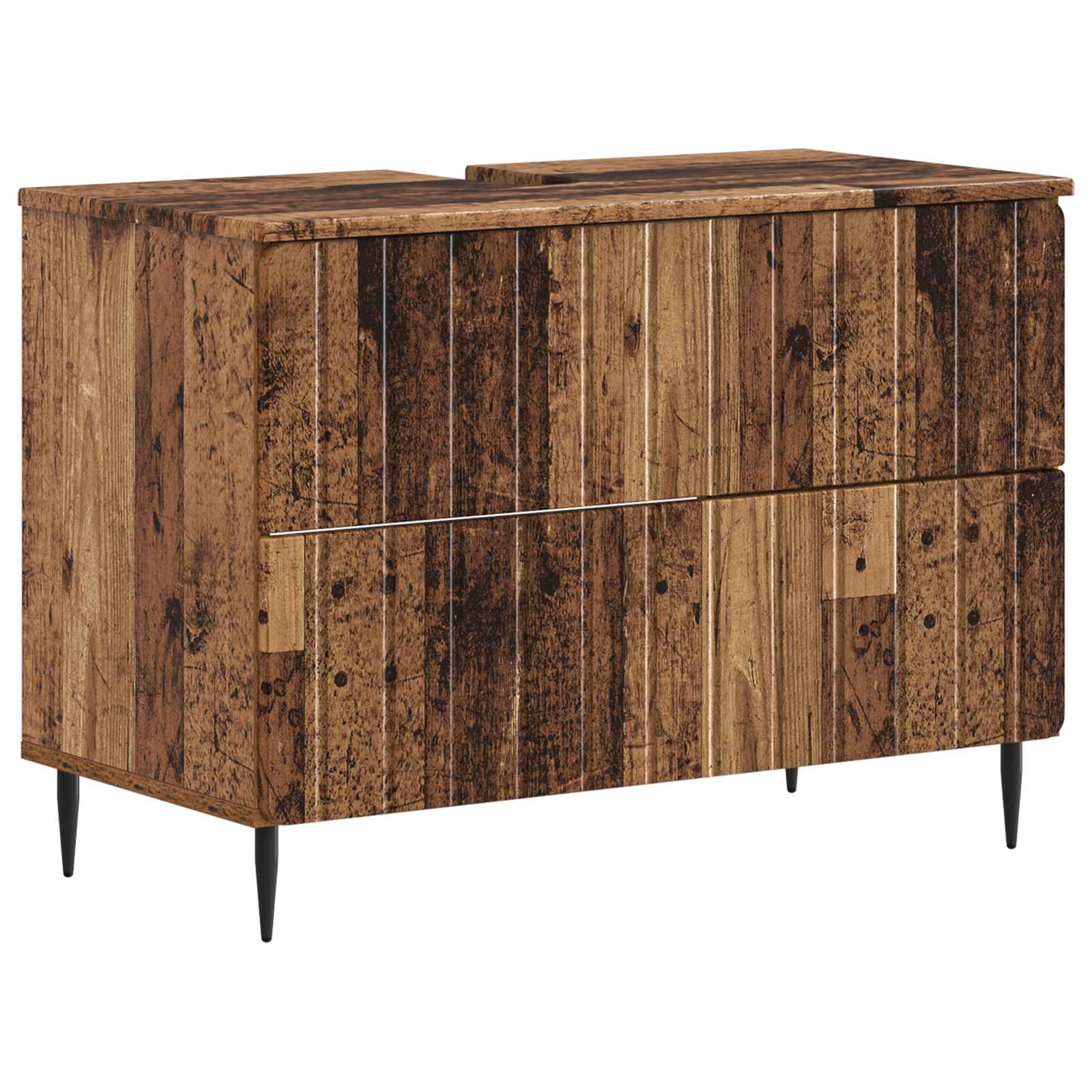 vidaXL Badkamer wastafelkast ZWOLLE Wit 82 x 41 x 58,5 cm Bewerkt hout