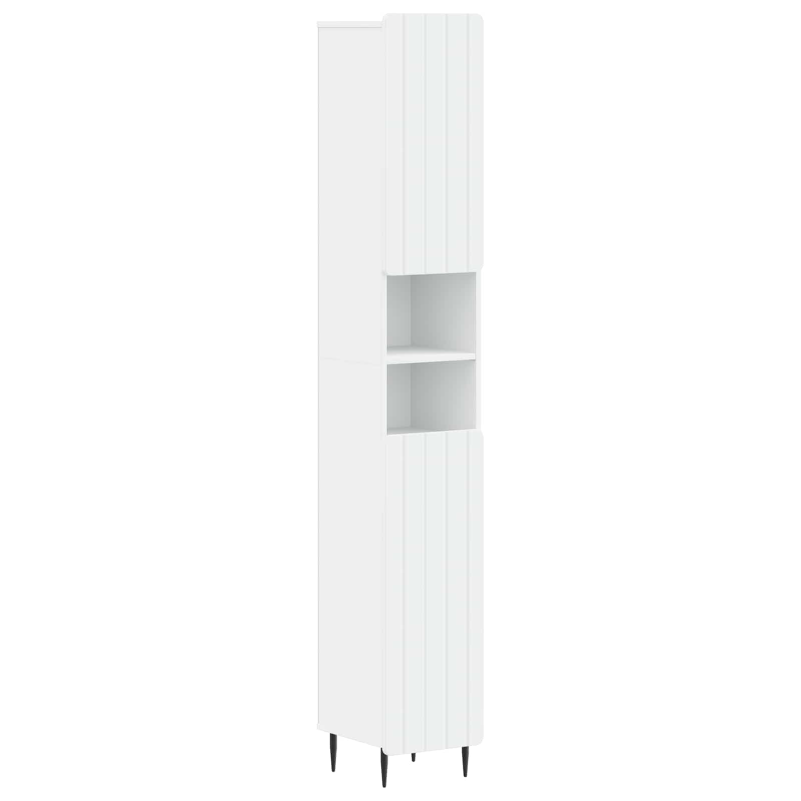 vidaXL Badkamerkast met Open Plank ZWOLLE Wit 30 x 31 x 189,5 cm