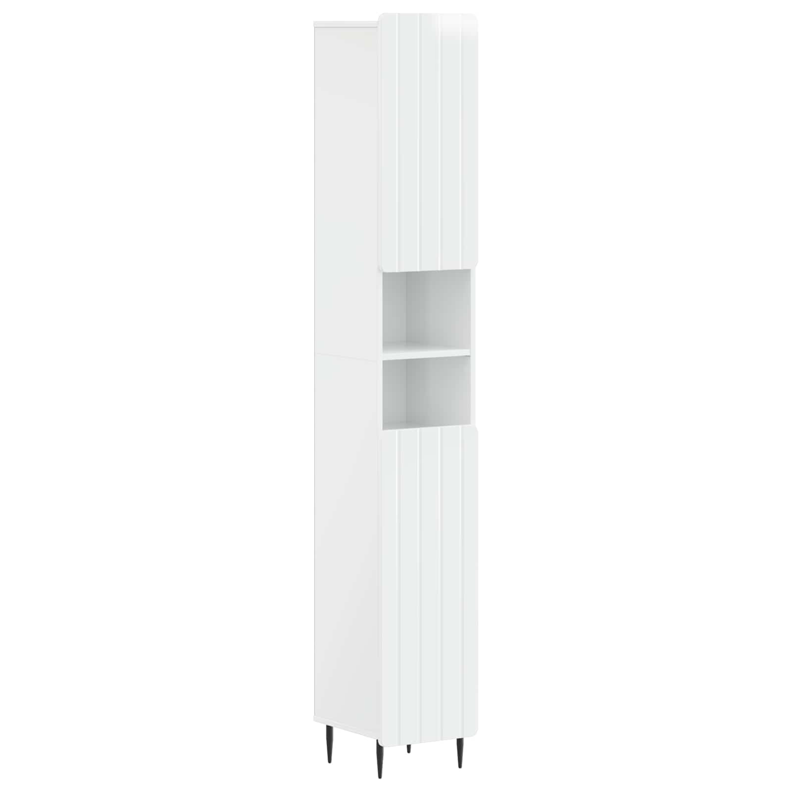 vidaXL Badkamerkast met Open Plank ZWOLLE Wit 30 x 31 x 189,5 cm