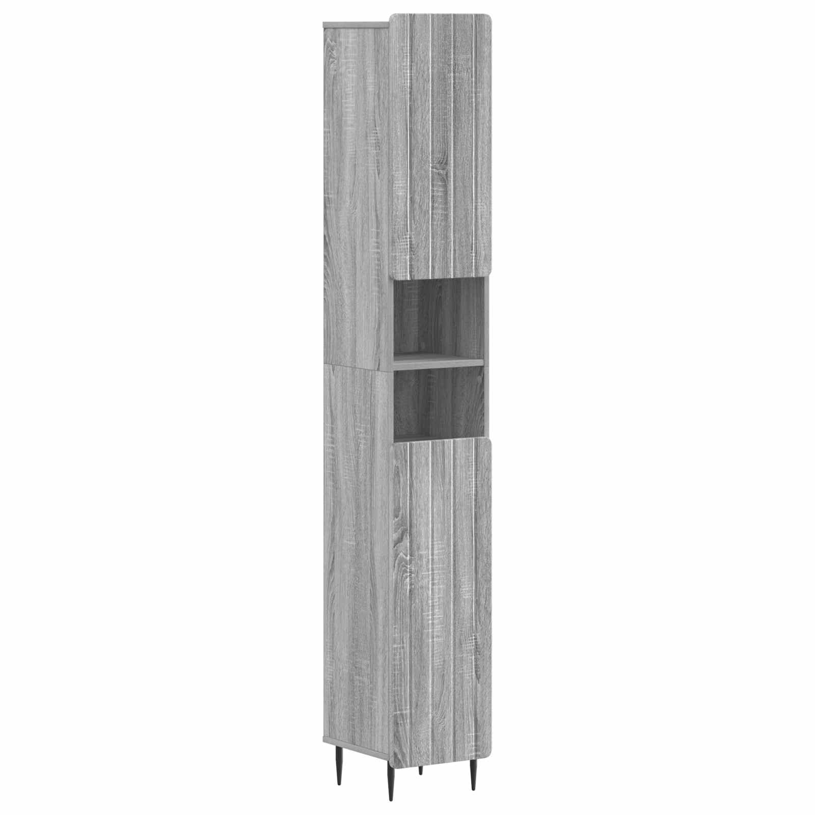 vidaXL Badkamerkast met Open Plank ZWOLLE Wit 30 x 31 x 189,5 cm