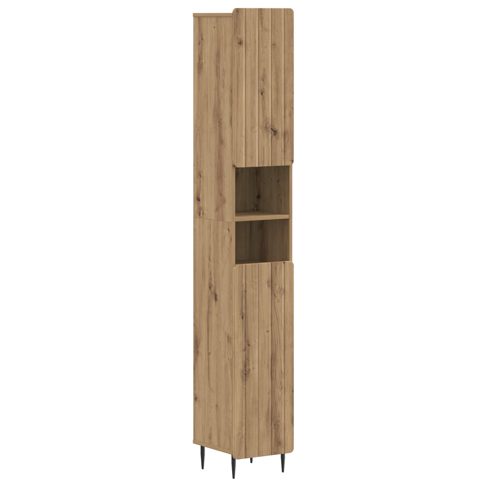 vidaXL Badkamerkast met Open Plank ZWOLLE Wit 30 x 31 x 189,5 cm