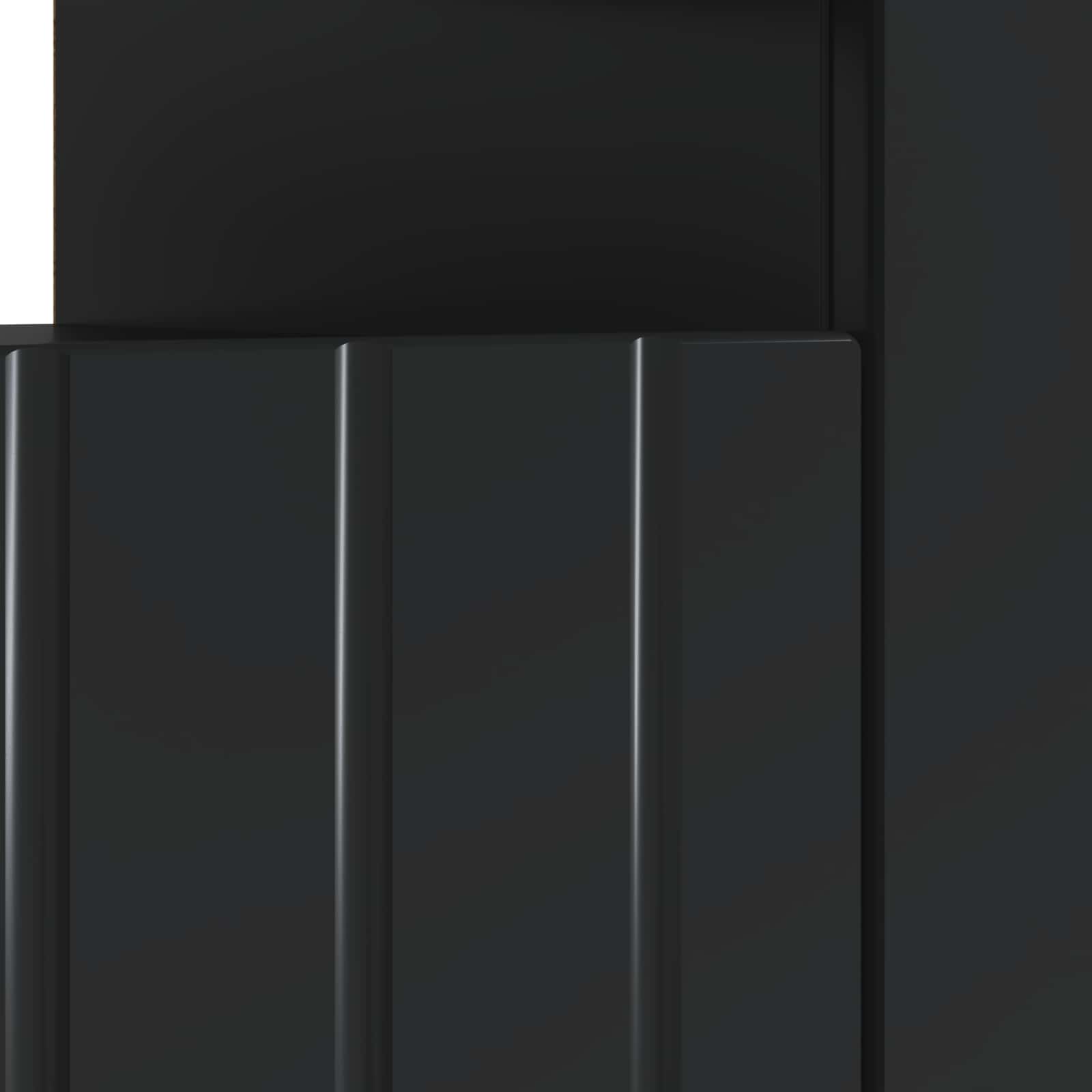 vidaXL LED tv-meubel Wit Bewerkt hout