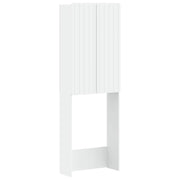 vidaXL Toiletkast ZWOLLE Wit 66 x 25,5 x 190 cm Bewerkt hout