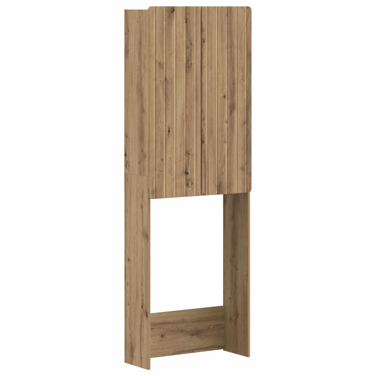 vidaXL Toiletkast ZWOLLE Wit 66 x 25,5 x 190 cm Bewerkt hout