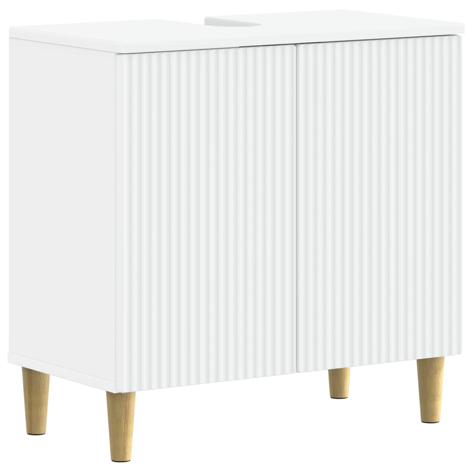 vidaXL Badkamer wastafelkast ARNHEM Wit 59,5 x 31,5 x 59 cm