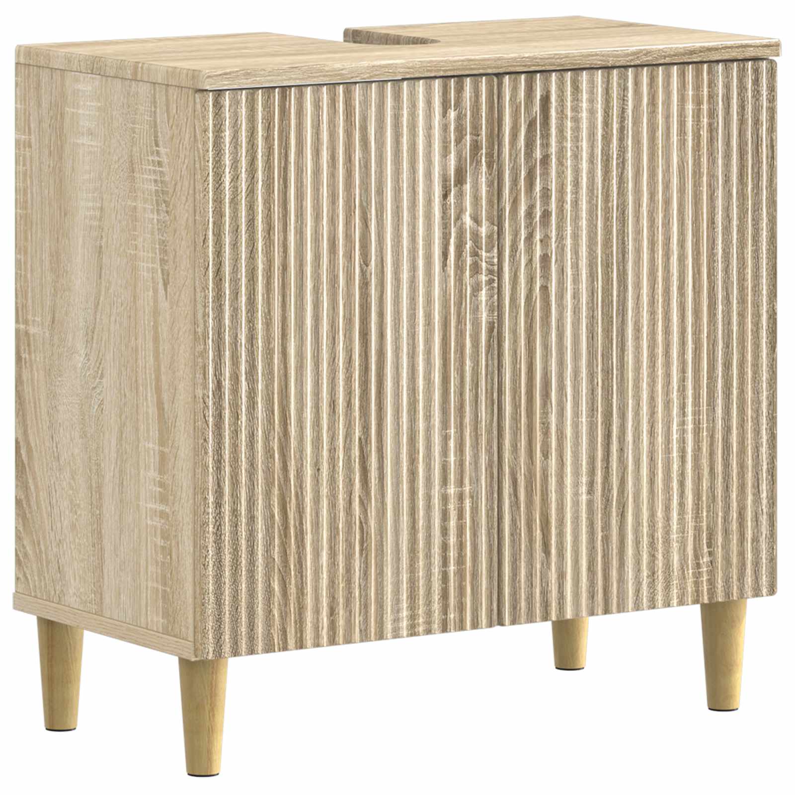 vidaXL Badkamer wastafelkast ARNHEM Wit 59,5 x 31,5 x 59 cm