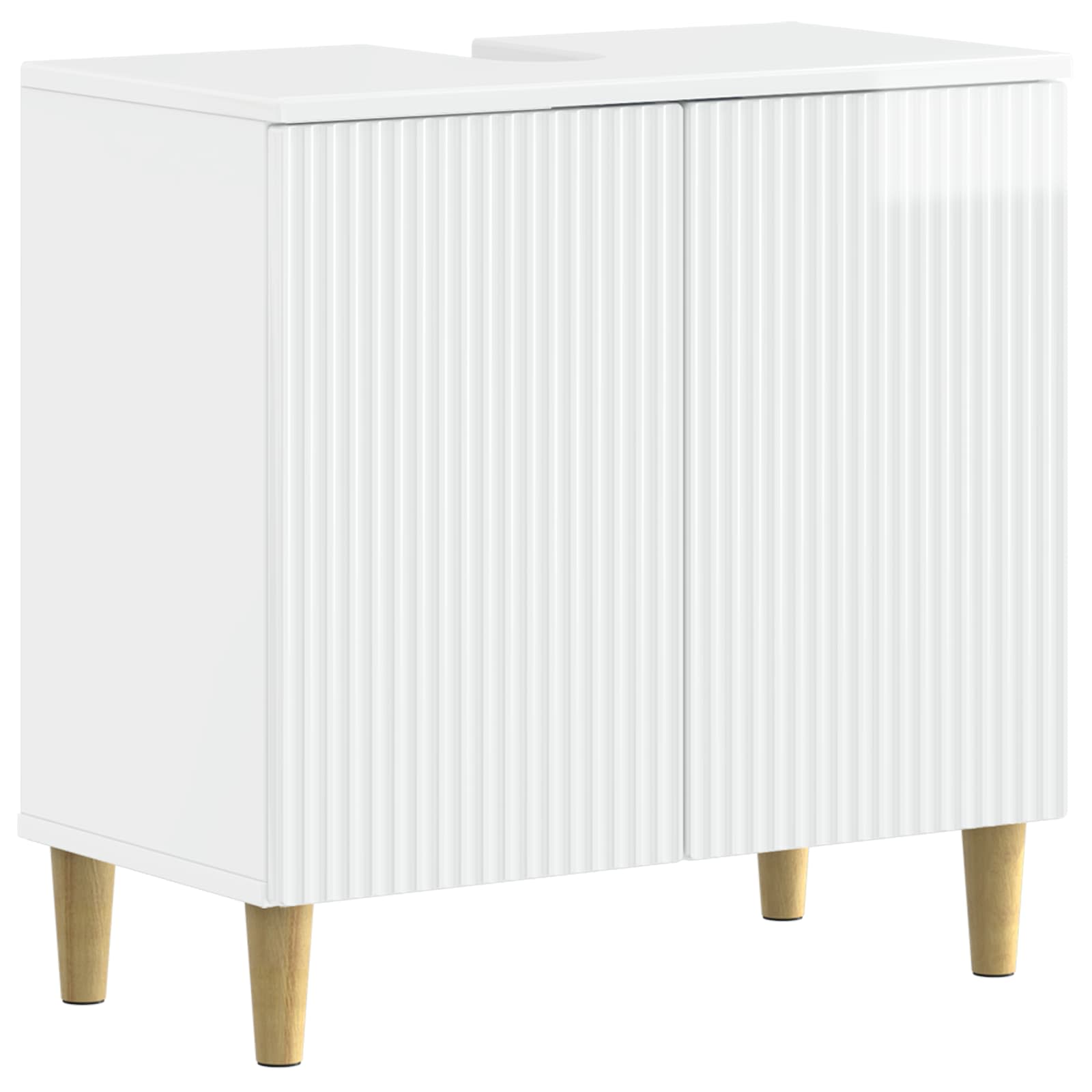 vidaXL Badkamer wastafelkast ARNHEM Wit 59,5 x 31,5 x 59 cm