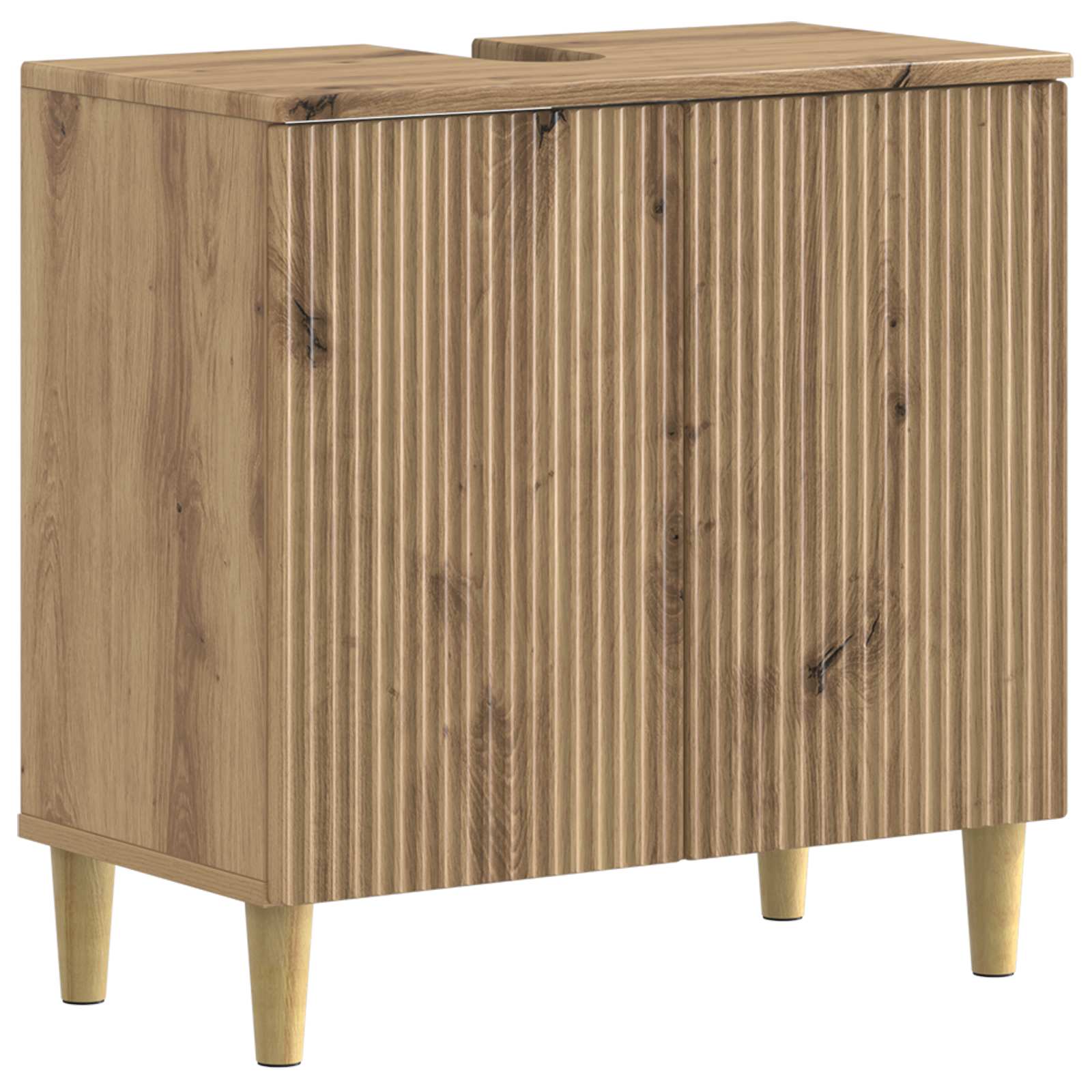 vidaXL Badkamer wastafelkast ARNHEM Wit 59,5 x 31,5 x 59 cm