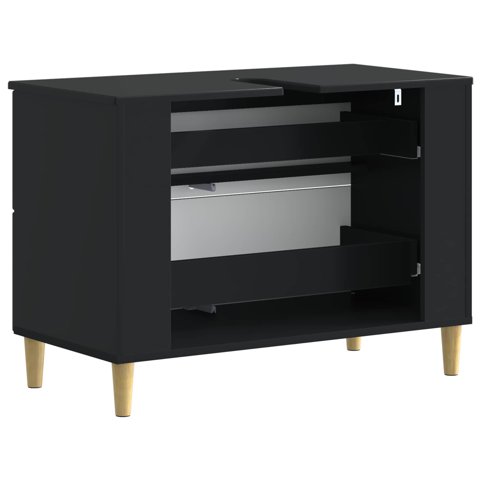 vidaXL Badkamer wastafelkast ARNHEM Wit 82 x 41 x 59 cm Bewerkt hout