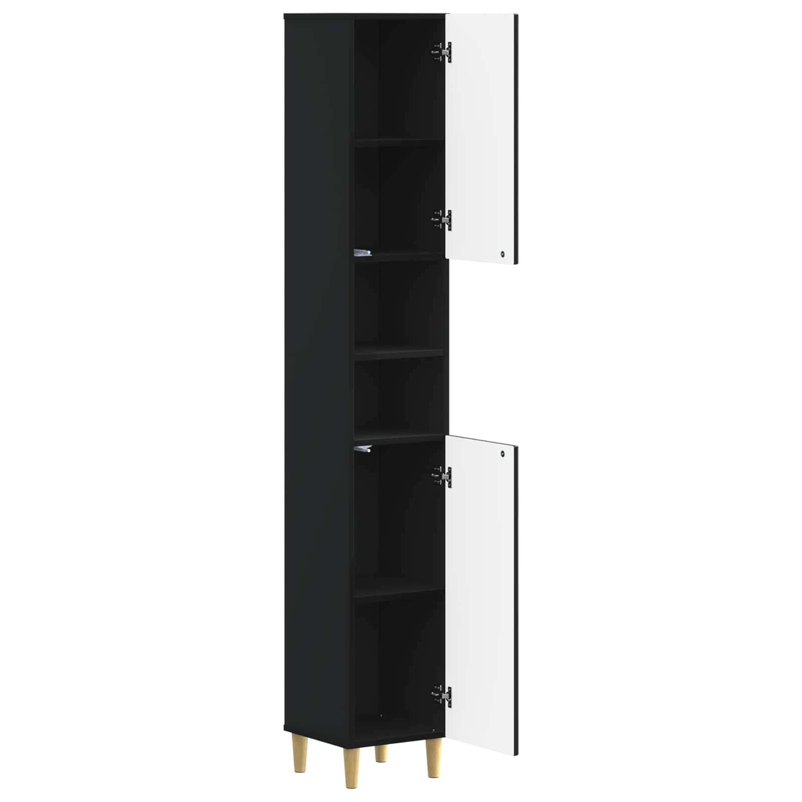 vidaXL Badkamerkast met Open Plank ARNHEM Wit 30 x 31 x 190 cm