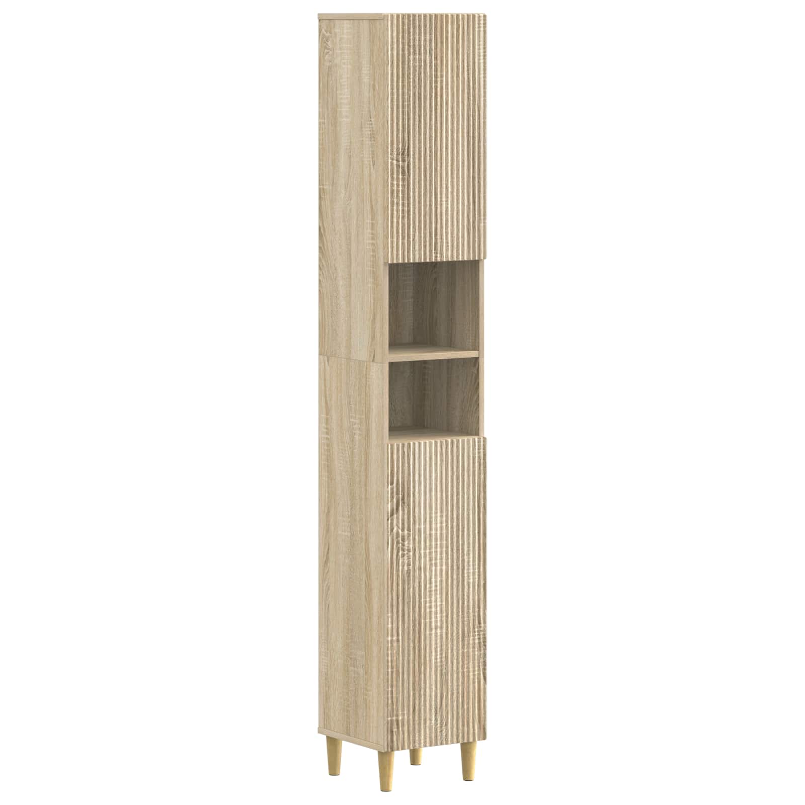 vidaXL Badkamerkast met Open Plank ARNHEM Wit 30 x 31 x 190 cm