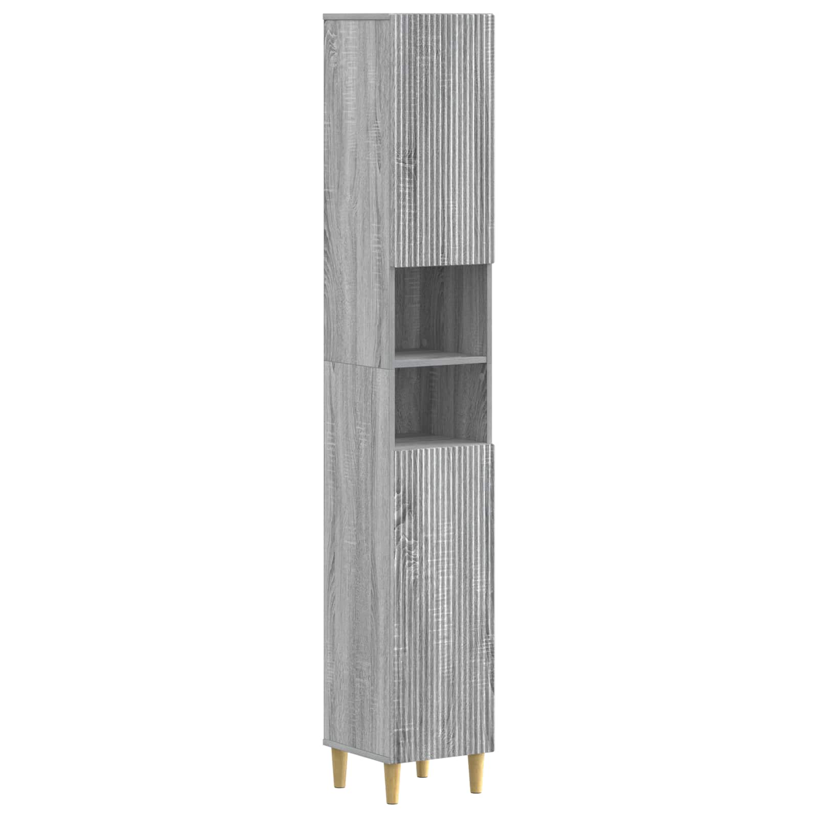 vidaXL Badkamerkast met Open Plank ARNHEM Wit 30 x 31 x 190 cm