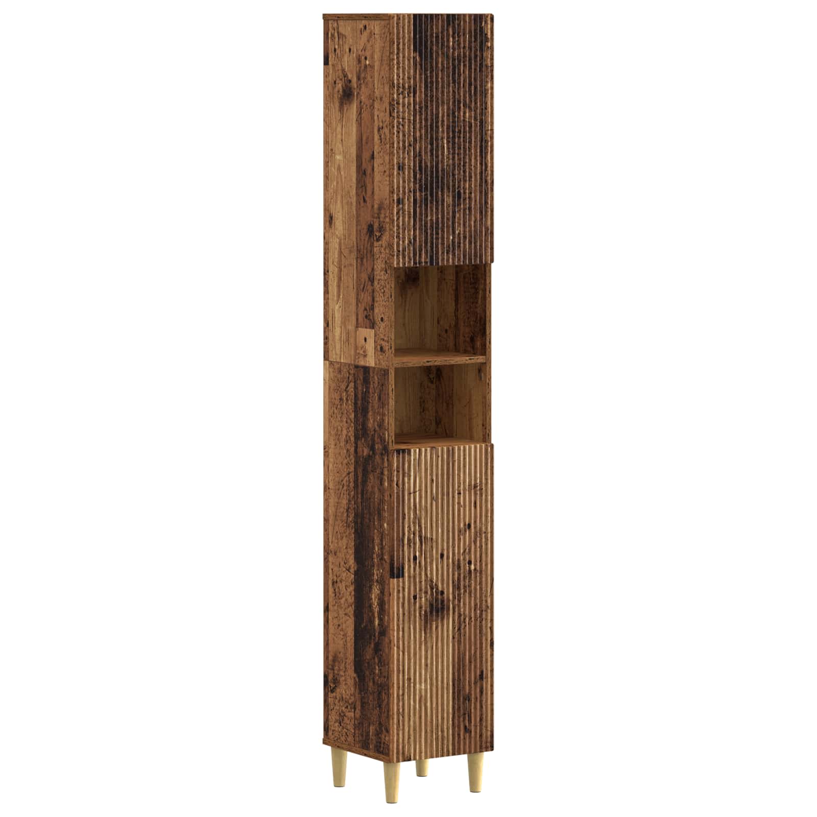 vidaXL Badkamerkast met Open Plank ARNHEM Wit 30 x 31 x 190 cm