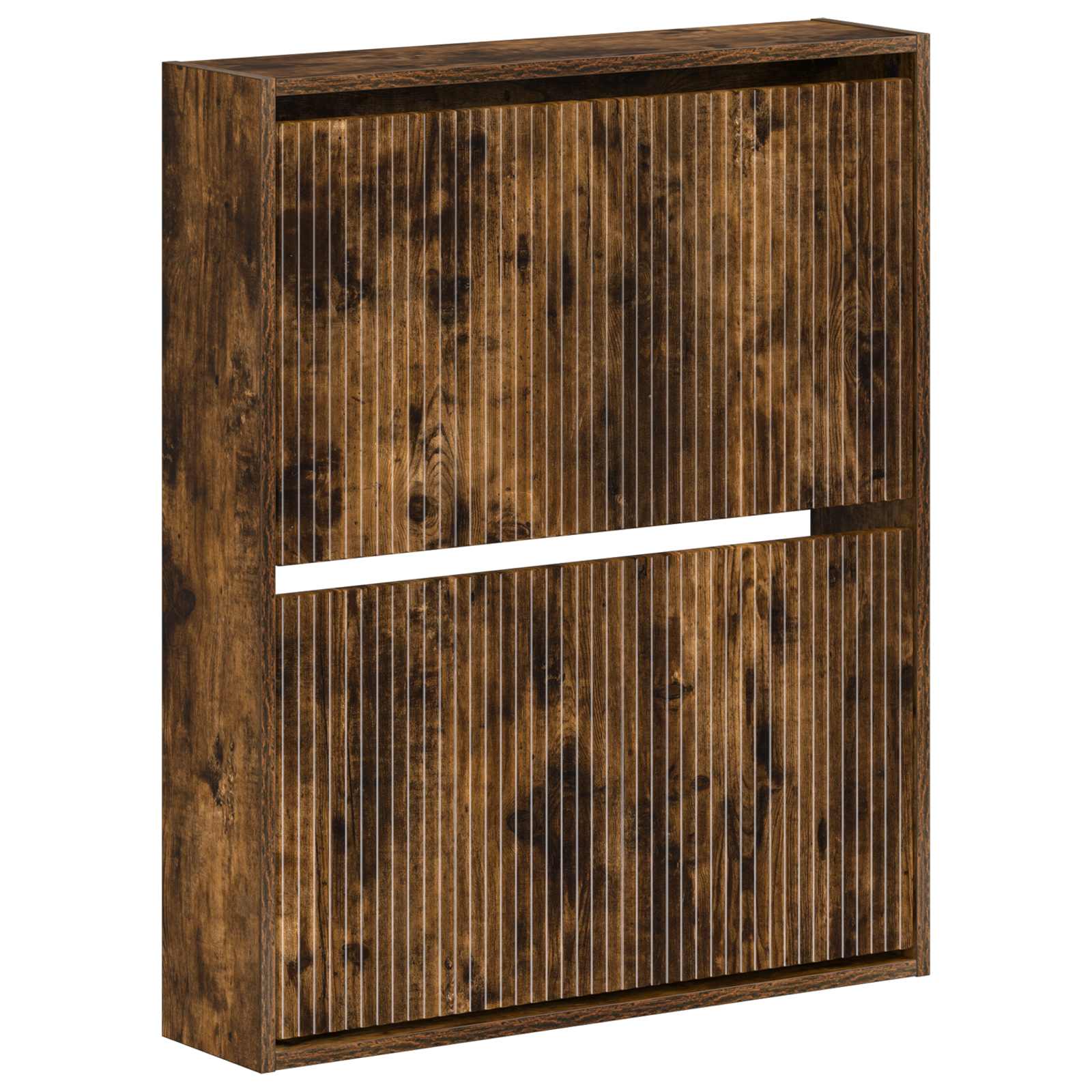 vidaXL Wandgemonteerde Schoenkast ARNHEM 71 x 17 x 86 cm Bewerkt hout