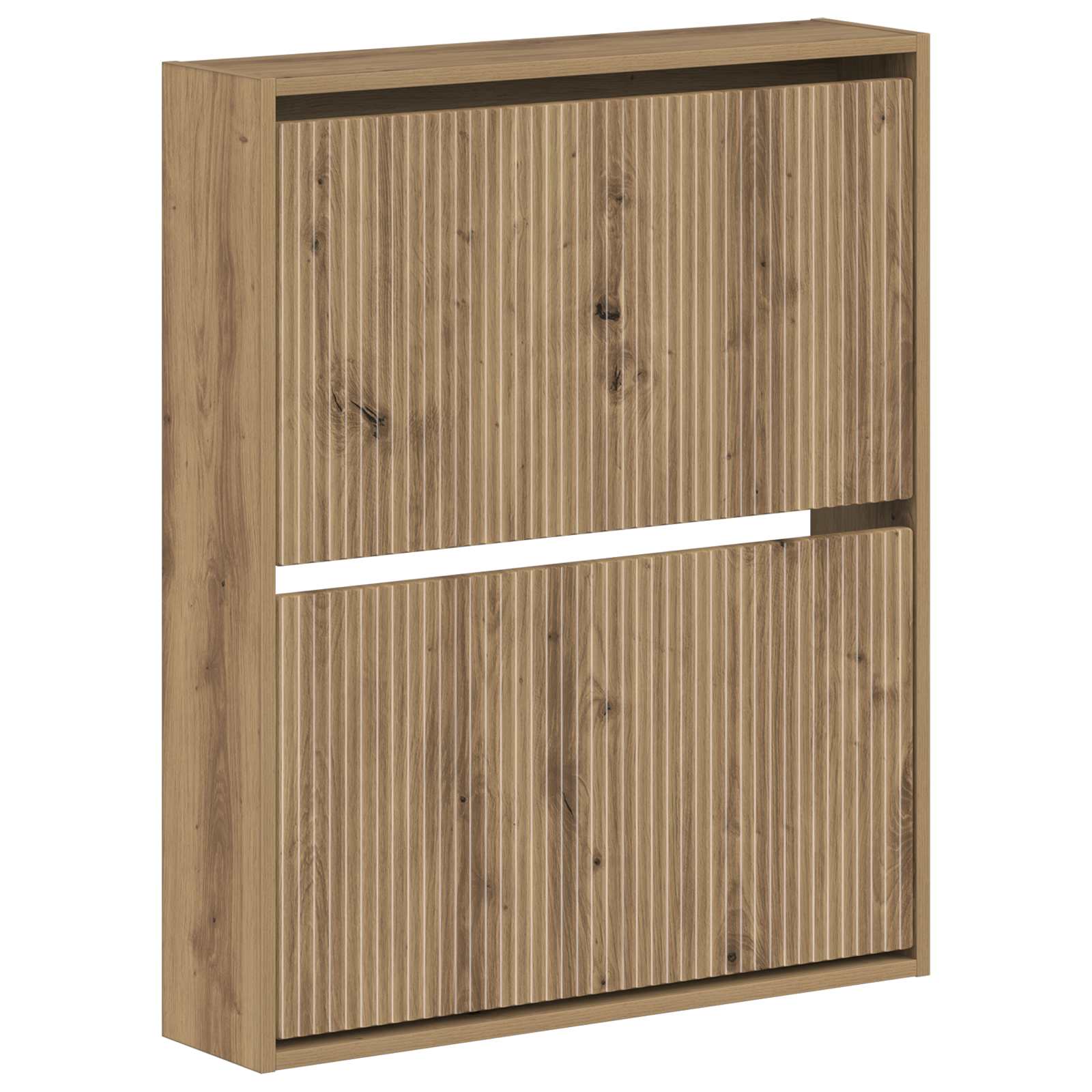 vidaXL Wandgemonteerde Schoenkast ARNHEM 71 x 17 x 86 cm Bewerkt hout