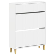 vidaXL Schoenenkast ARNHEM 78 x 24 x 103 cm Bewerkt hout Wit