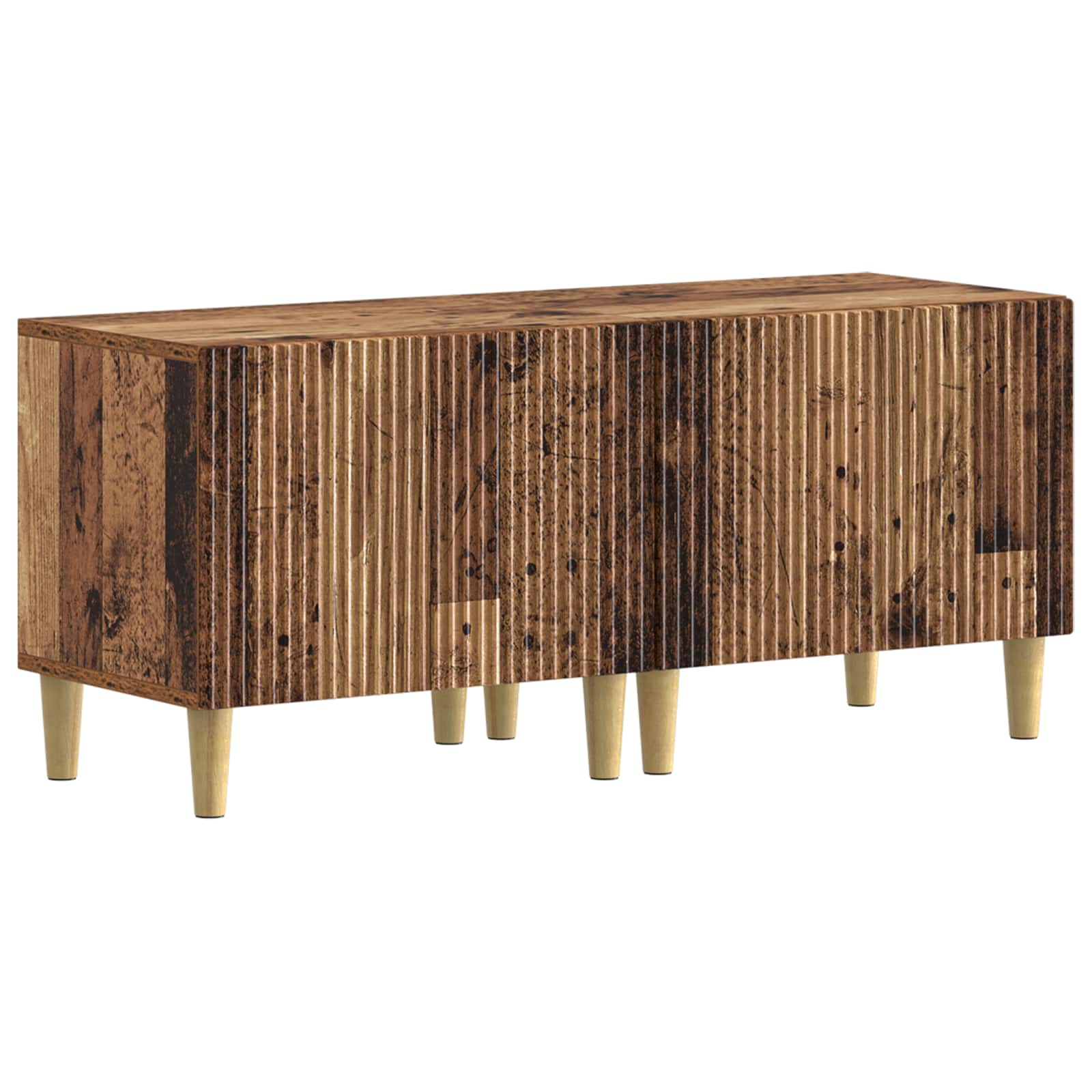 vidaXL Tv-meubel Wit Bewerkt hout
