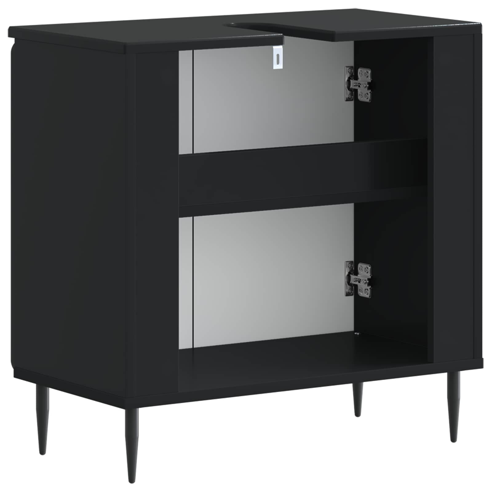 vidaXL Badkamer wastafelkast HAARLEM Wit 59,5 x 31,5 x 59 cm