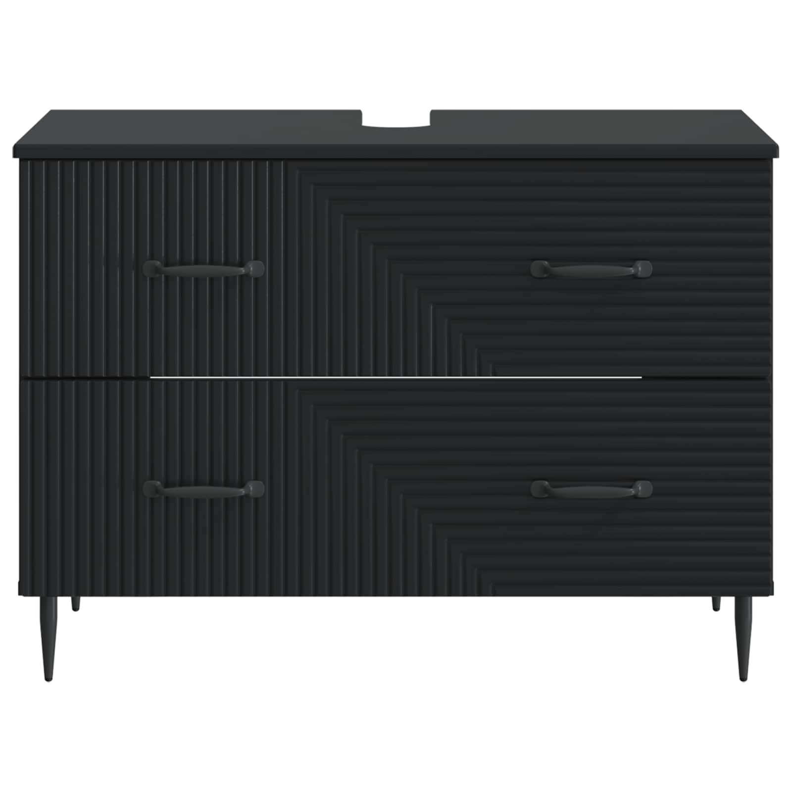 vidaXL Badkamer wastafelkast HAARLEM Wit 82 x 41 x 58,5 cm