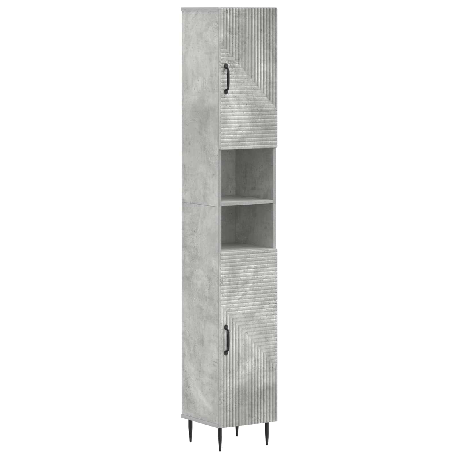 vidaXL Badkamerkast met Open Plank HAARLEM Wit 30 x 31 x 190 cm