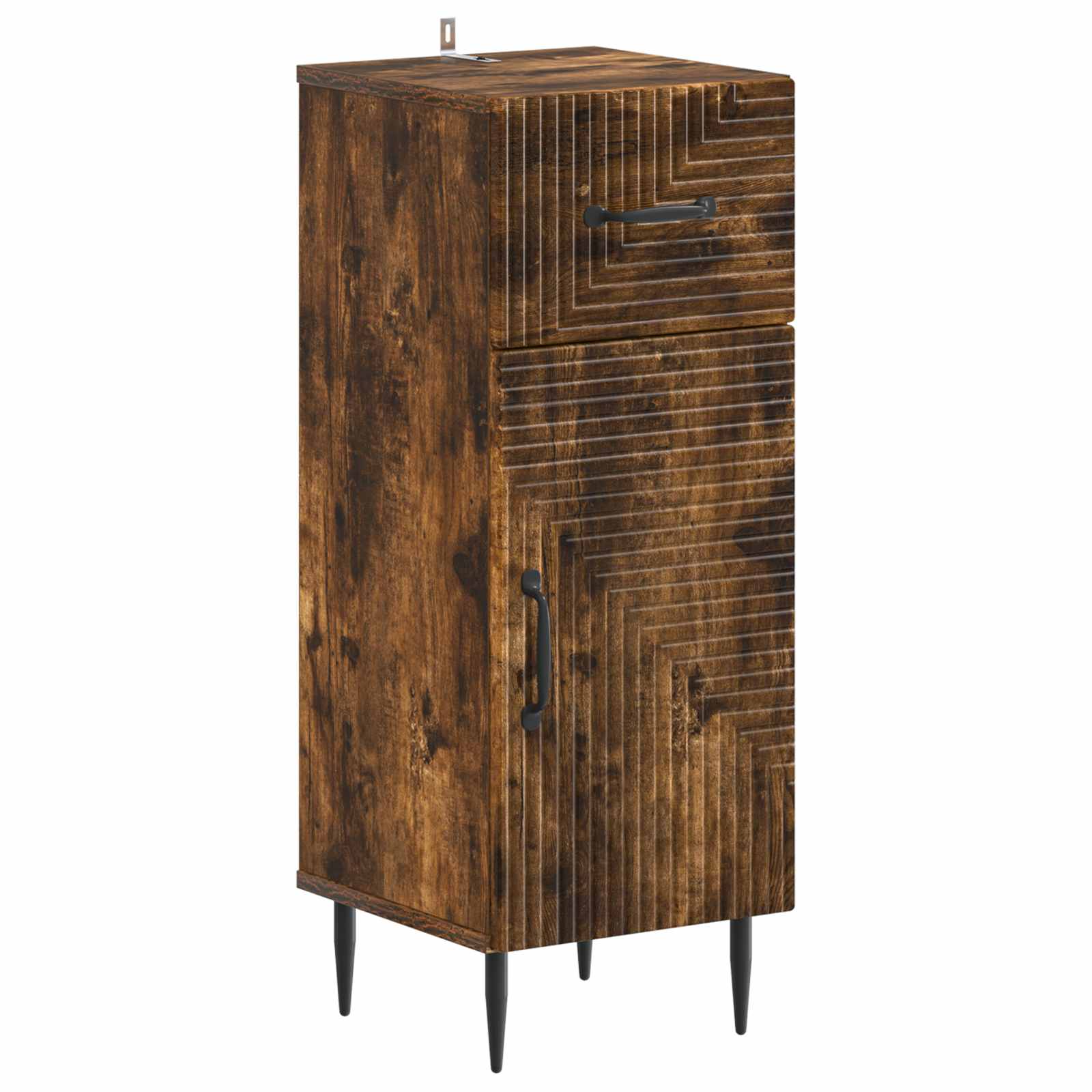 vidaXL Badkamer Opbergkast HAARLEM Wit 30 x 31 x 80 cm Bewerkt hout