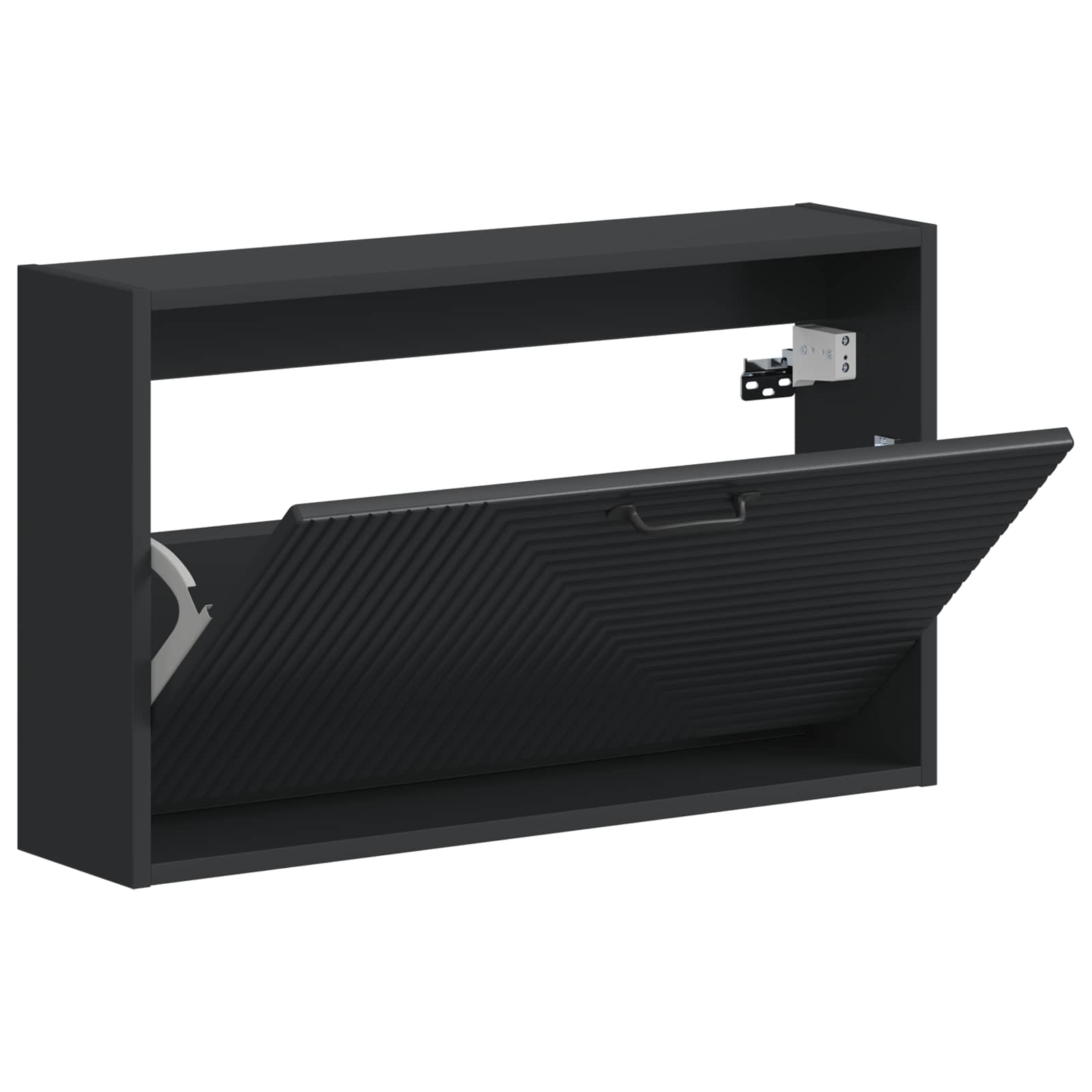 vidaXL Wandgemonteerde Schoenkast HAARLEM 71 x 17 x 43 cm Bewerkt hout