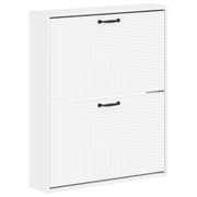 vidaXL Wandgemonteerde Schoenkast HAARLEM 71 x 17 x 86 cm Bewerkt hout
