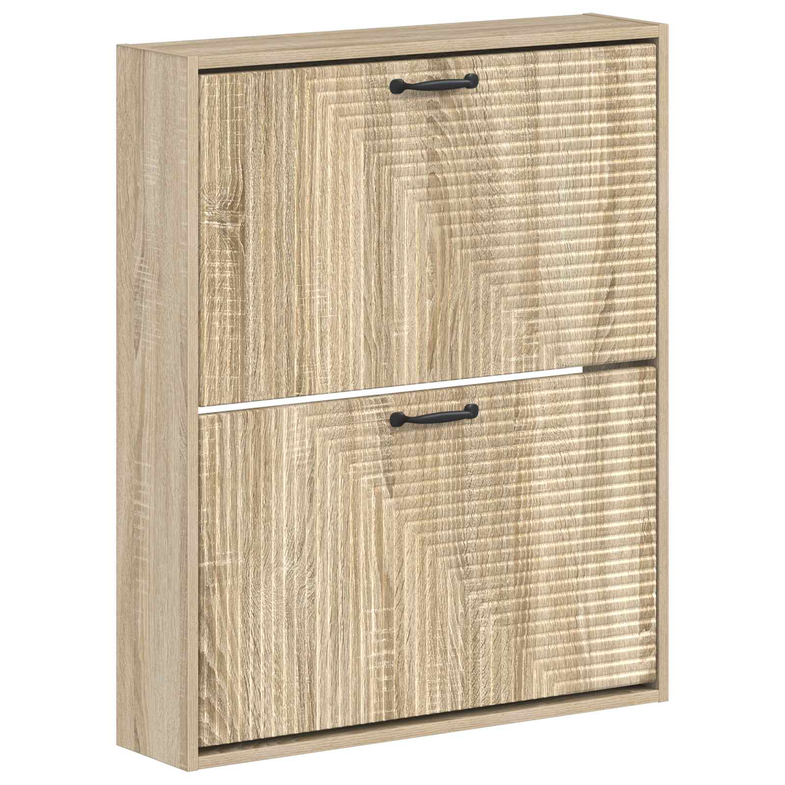 vidaXL Wandgemonteerde Schoenkast HAARLEM 71 x 17 x 86 cm Bewerkt hout