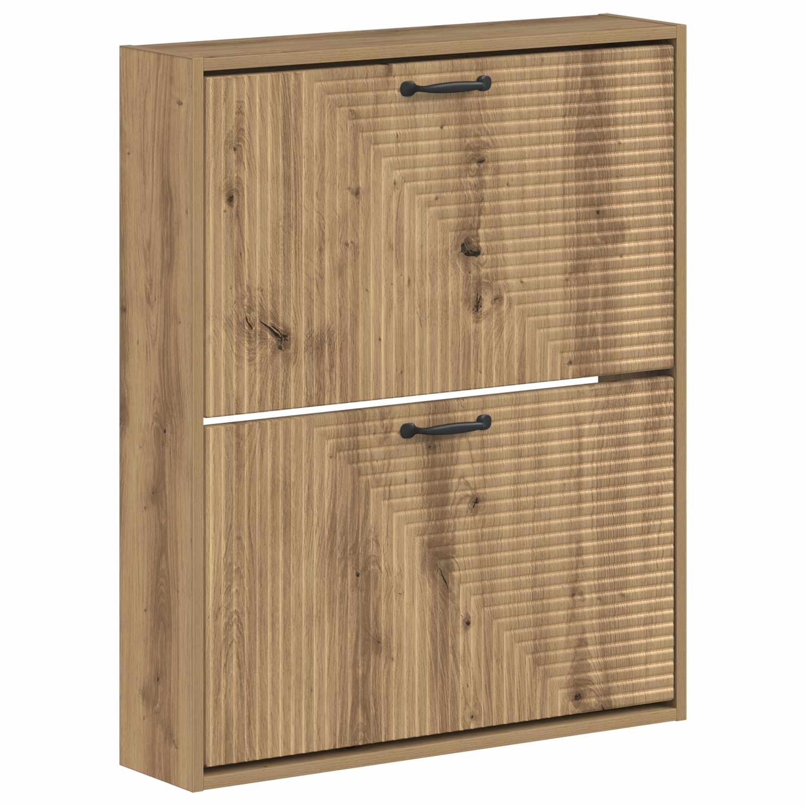 vidaXL Wandgemonteerde Schoenkast HAARLEM 71 x 17 x 86 cm Bewerkt hout