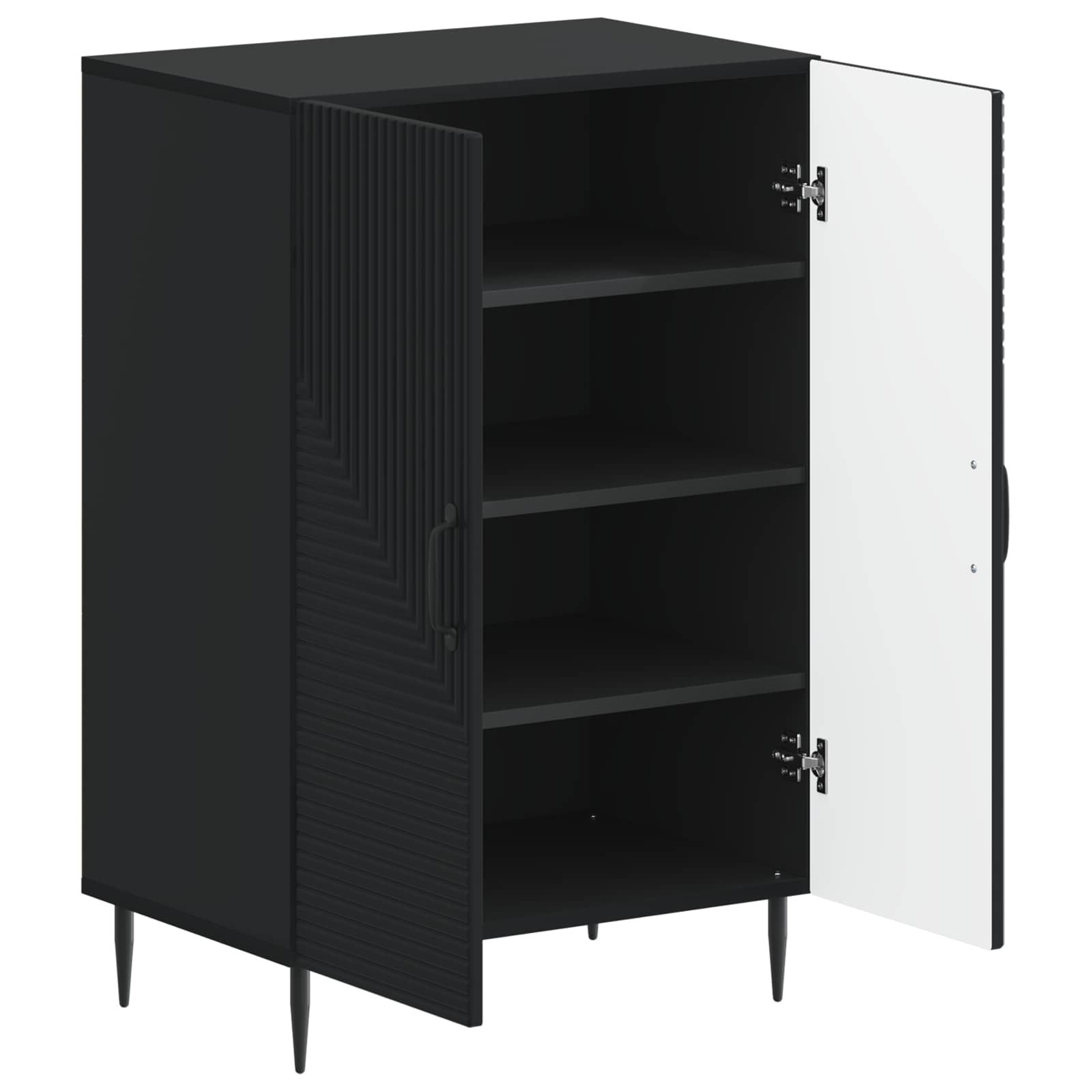 vidaXL Schoenenkast HAARLEM 59,5 x 39,5 x 89,5 cm Bewerkt hout Wit