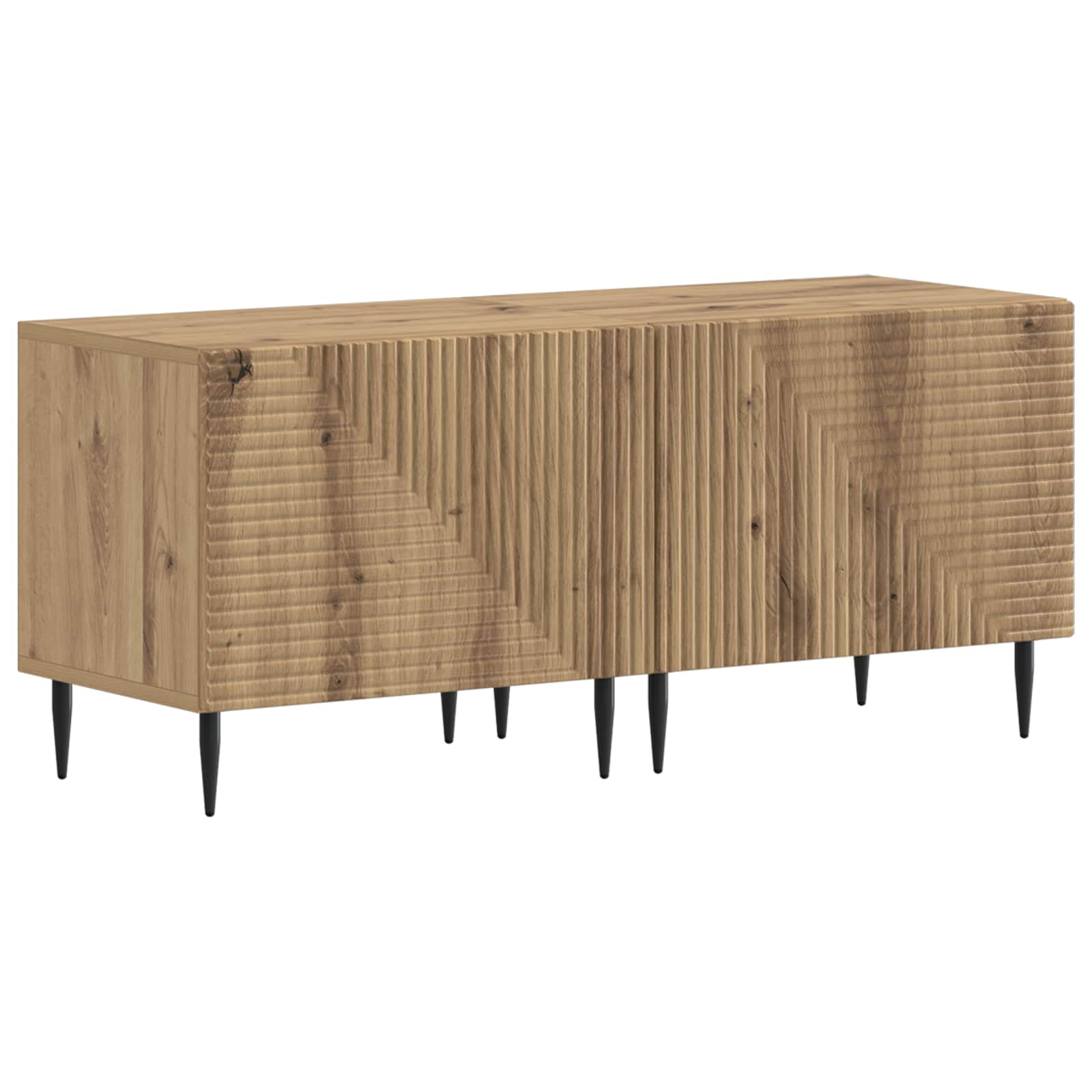 vidaXL Tv-meubel Wit Bewerkt hout