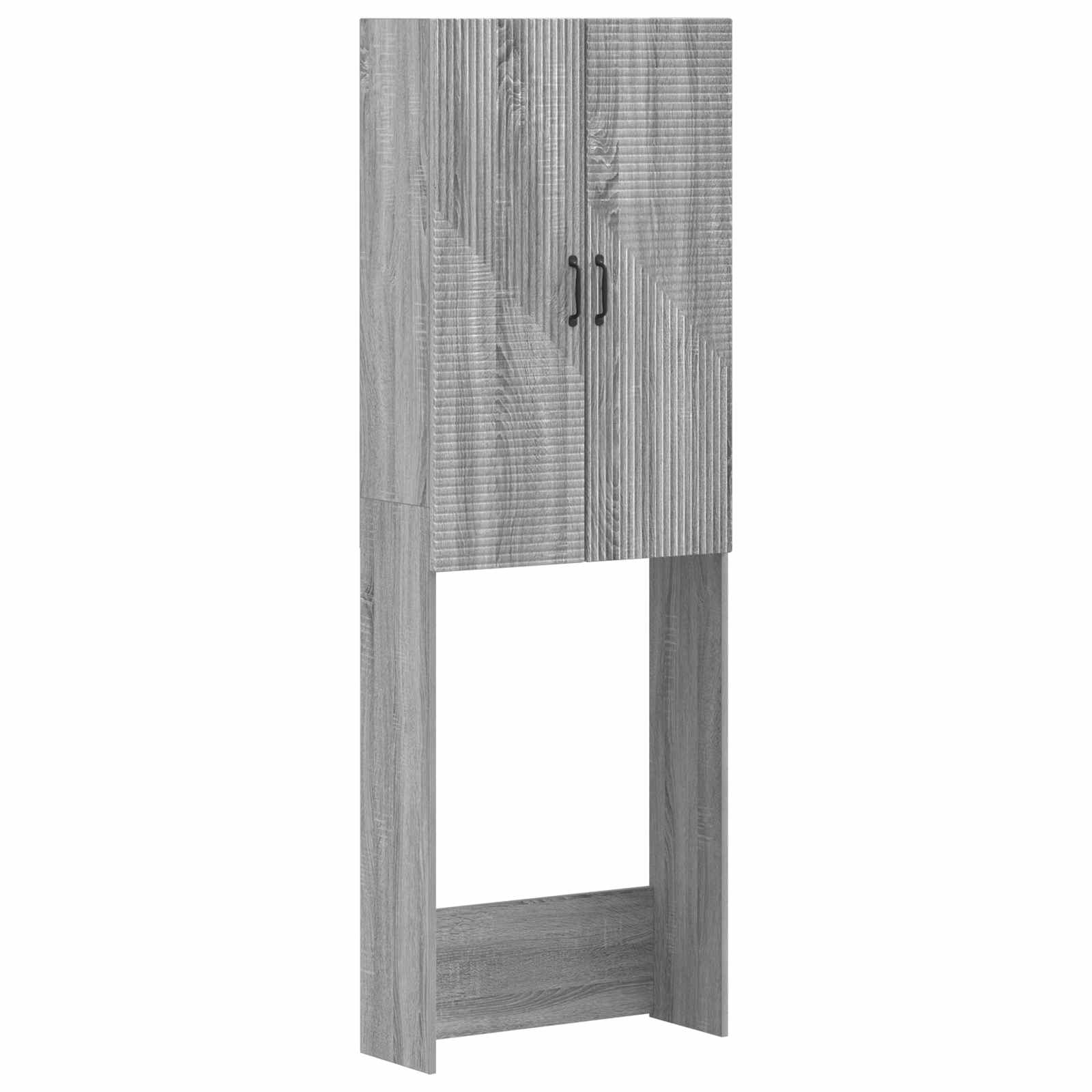 vidaXL Toiletkast HAARLEM Wit 66 x 25,5 x 190 cm Bewerkt hout