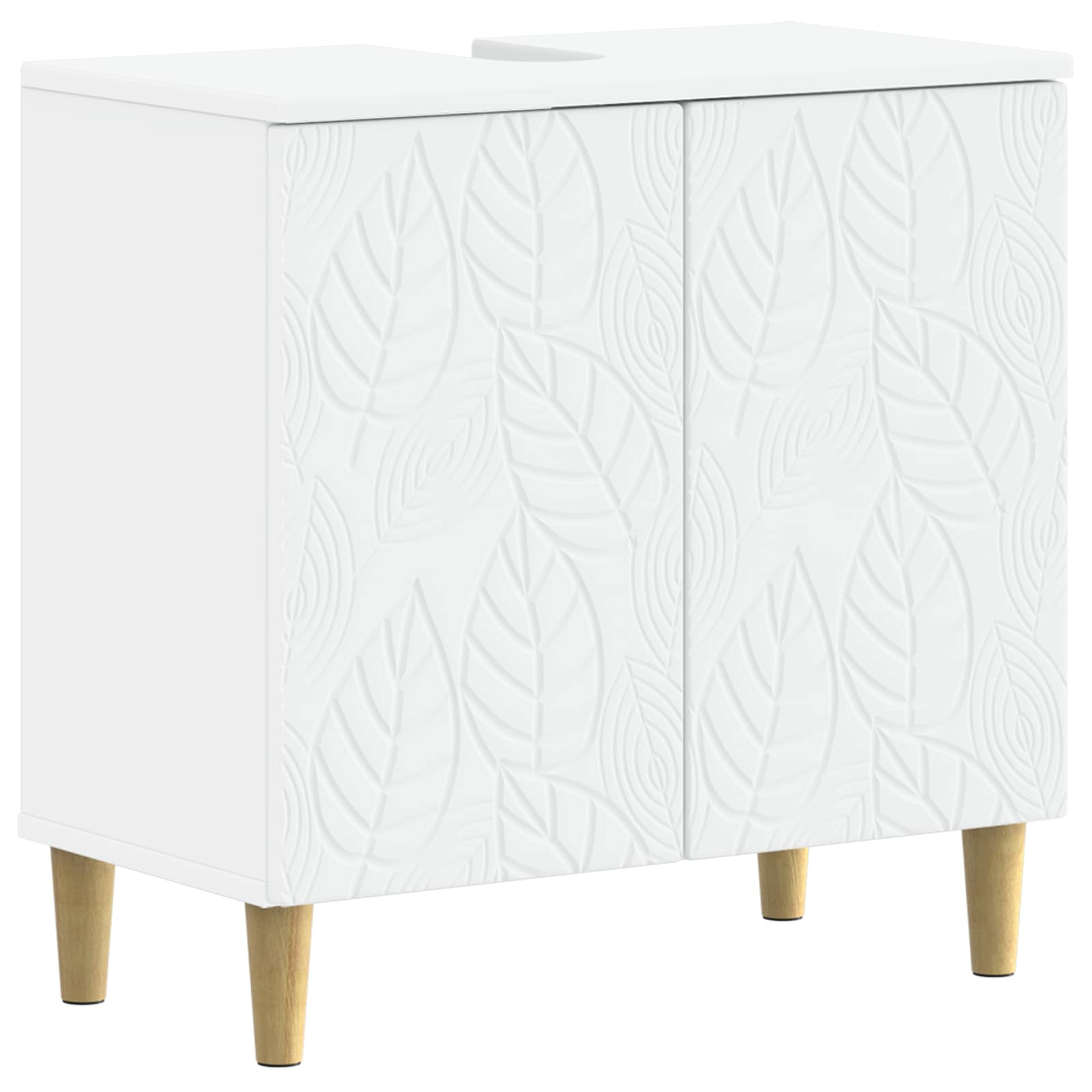 vidaXL Badkamer wastafelkast DELFT Wit 59,5 x 31,5 x 59 cm